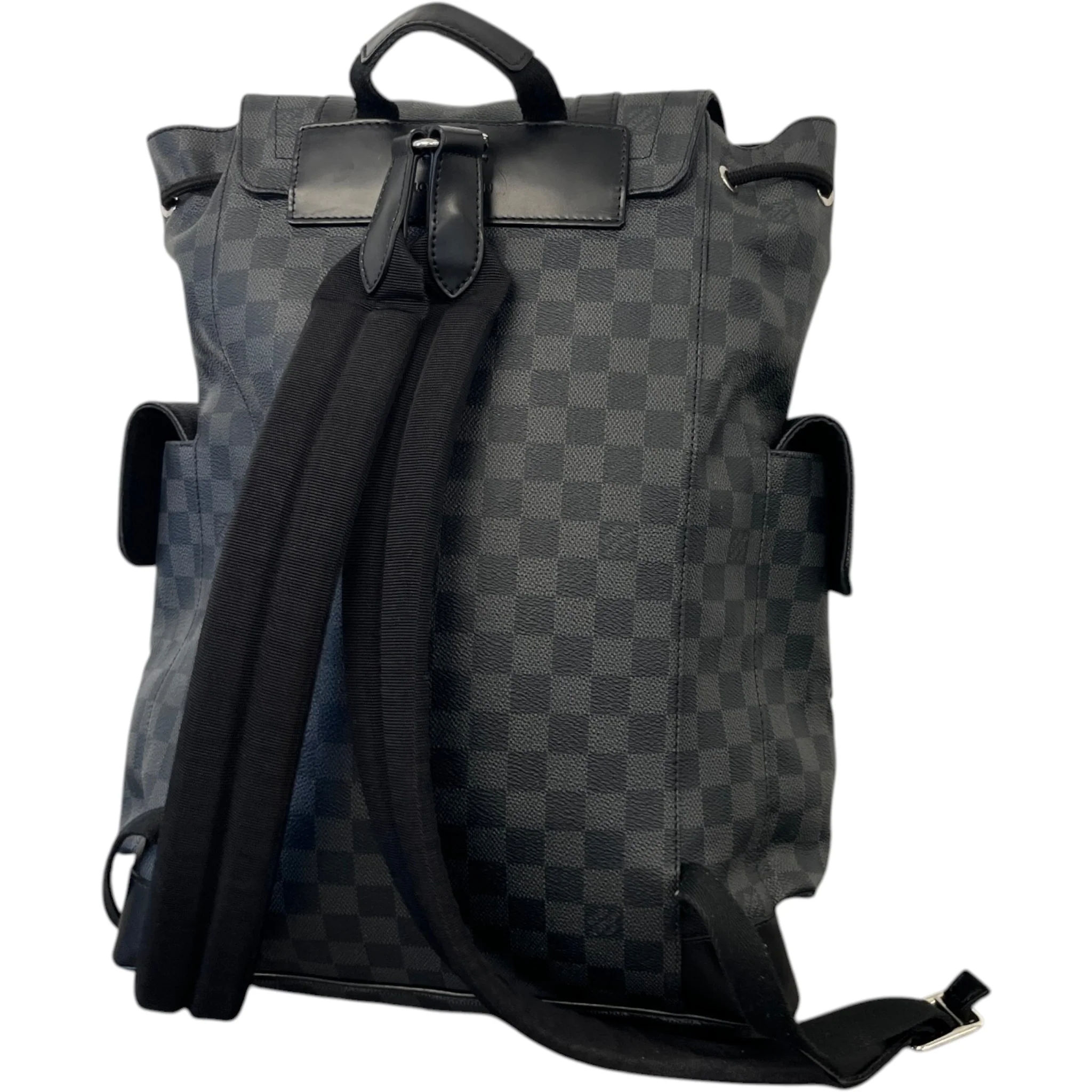 Men's Damier Graphite Christopher Backpack Black - Image 9