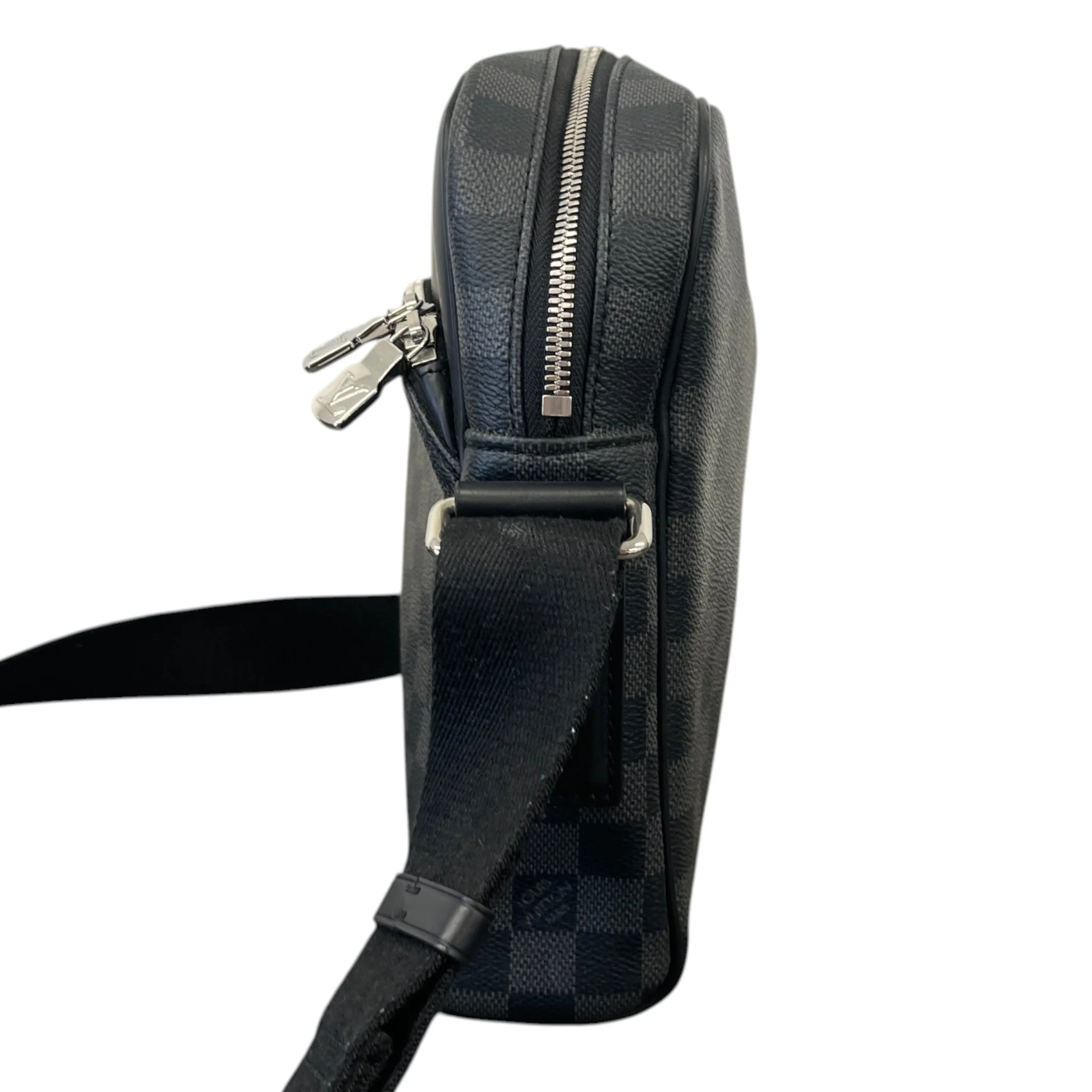 Men's Damier Graphite Dayton Reporter Pm Messenger Bag Black - Image 6