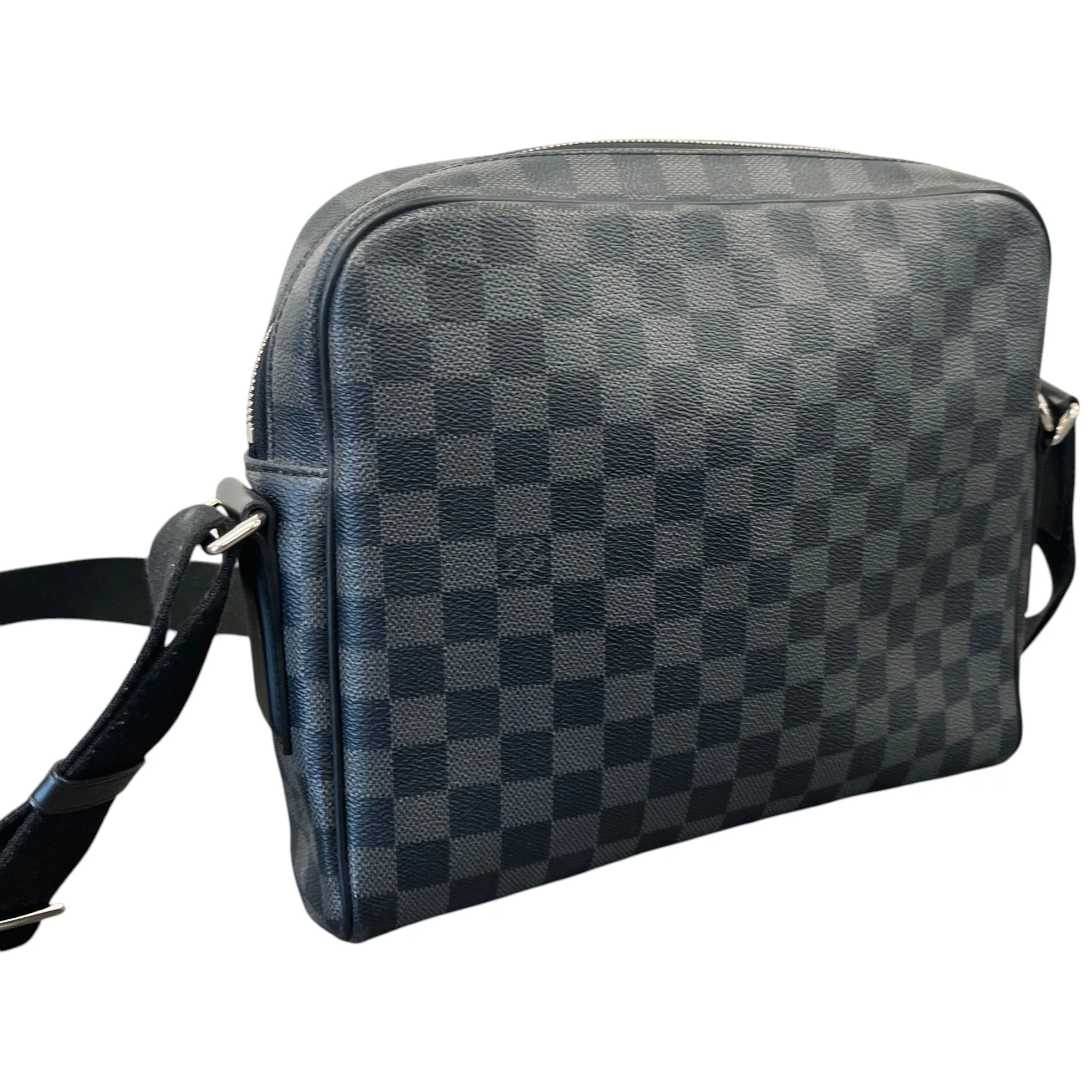 Men's Damier Graphite Dayton Reporter Pm Messenger Bag Black - Image 8