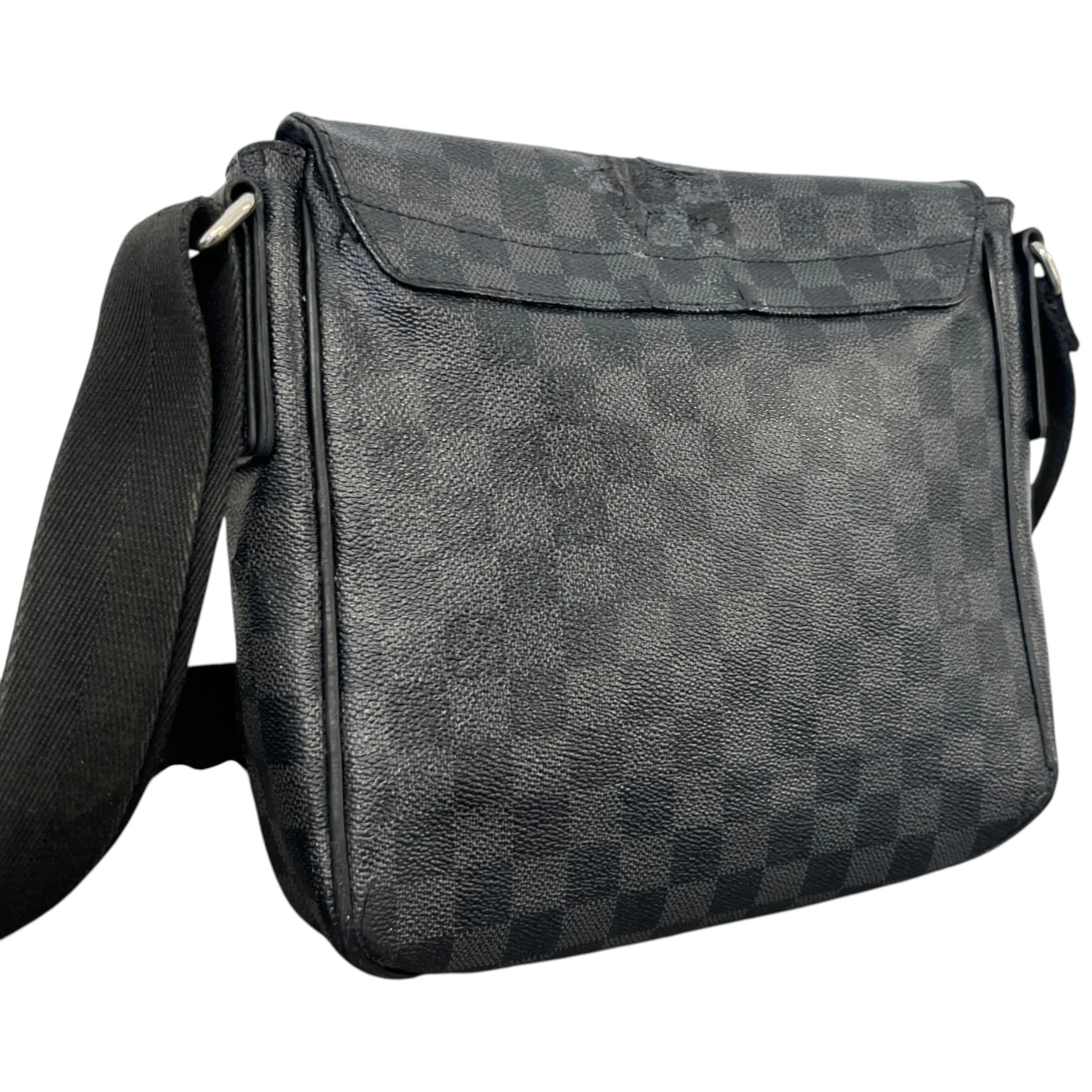 Men's Damier Graphite District Pm Messenger Bag Black - Image 8