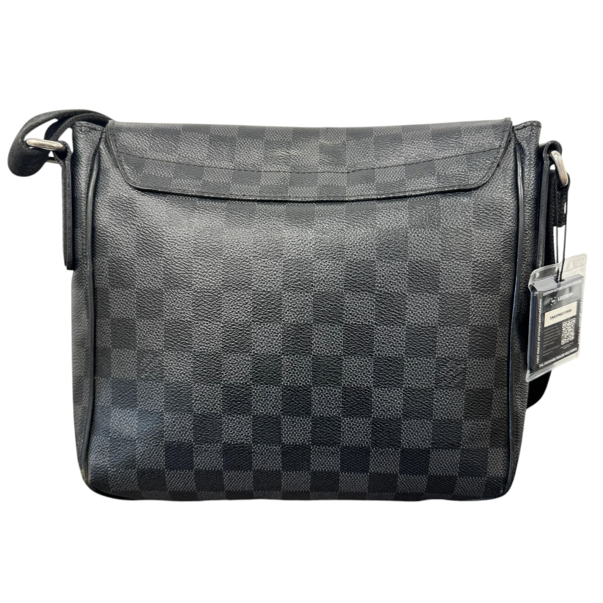 Men's Damier Graphite District Pm Messenger Bag Black - Image 3
