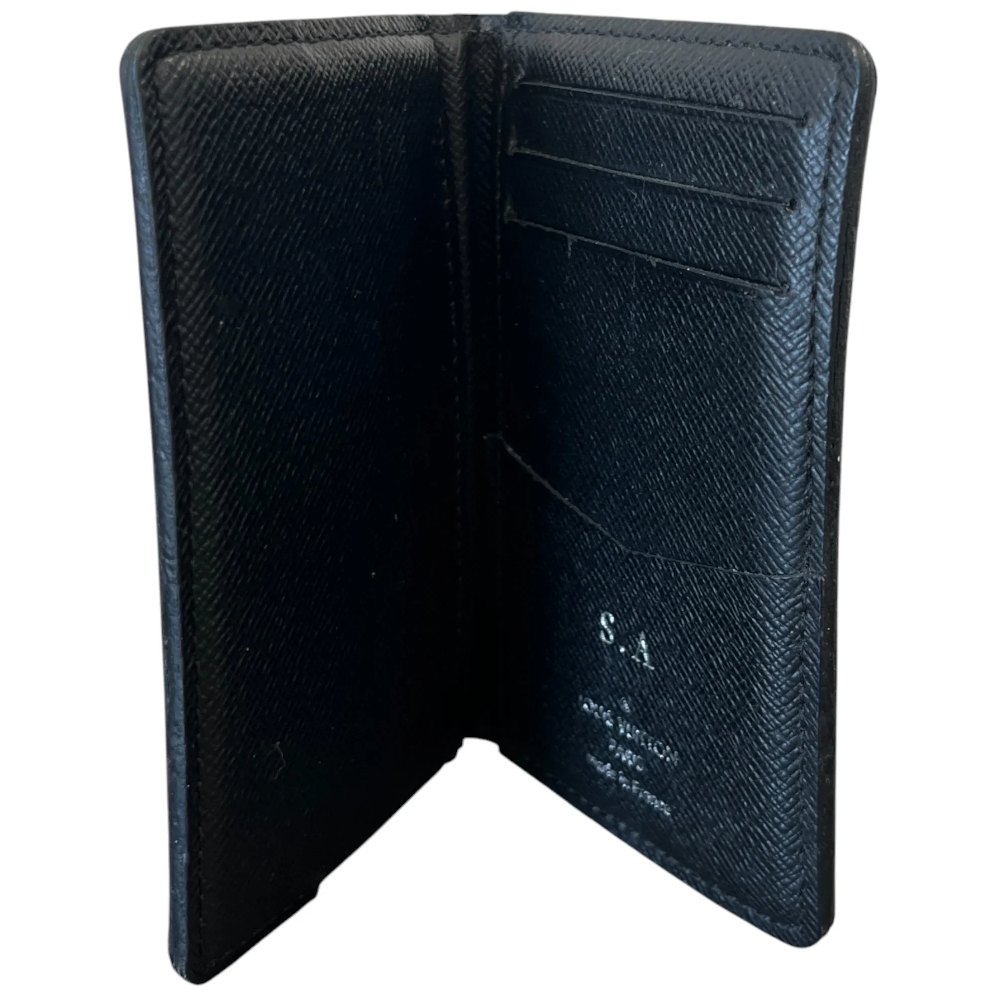 Men's Damier Graphite Pocket Organiser Wallet Black - Image 8