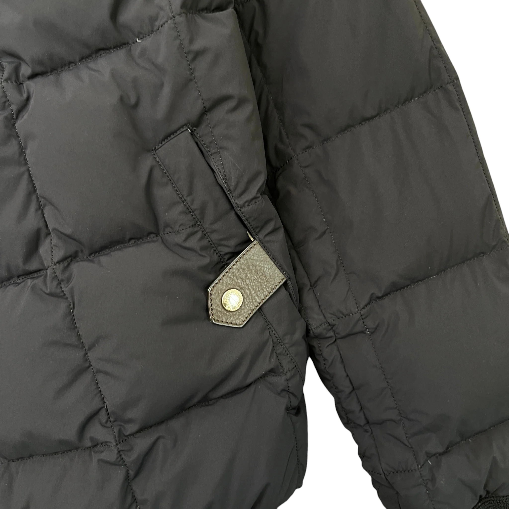 Men's Damier Graphite Reversible Down Jacket Black Size IT 48 / M - Image 11