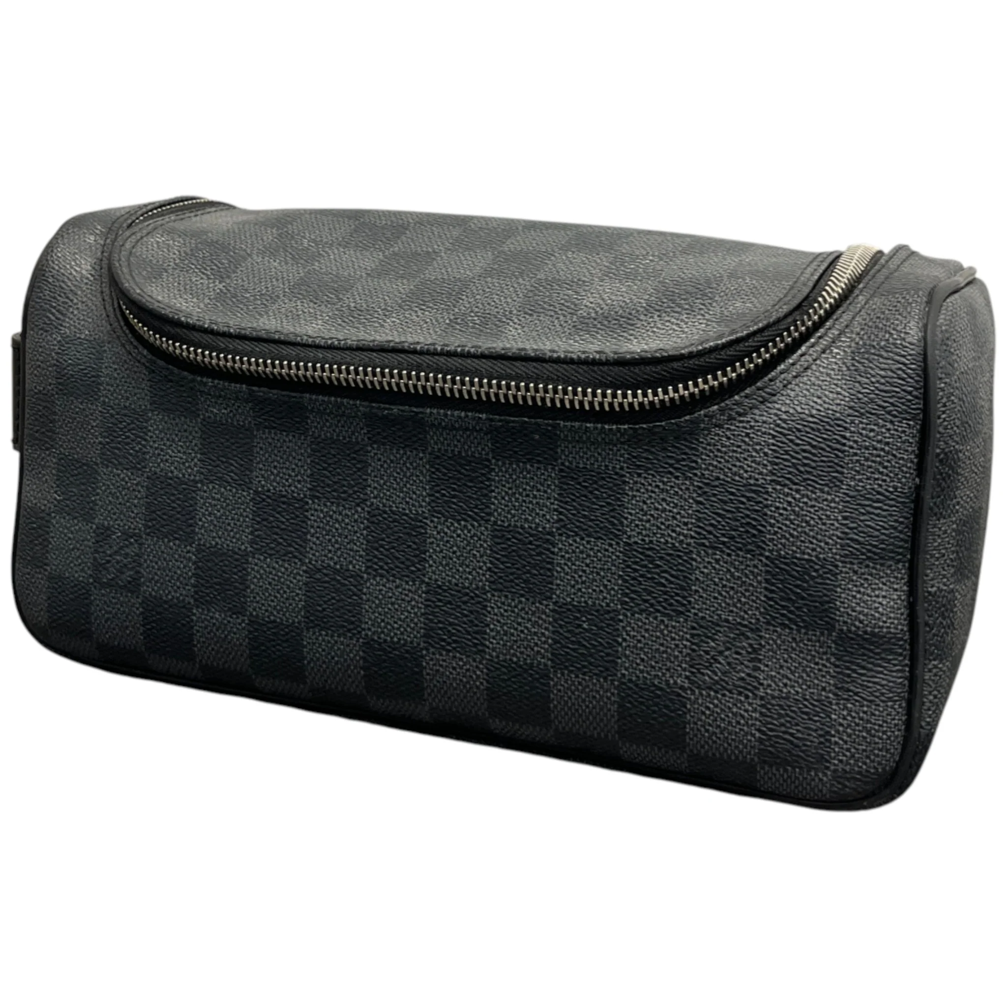 Men's Damier Graphite Toiletry Bag Black - Image 4