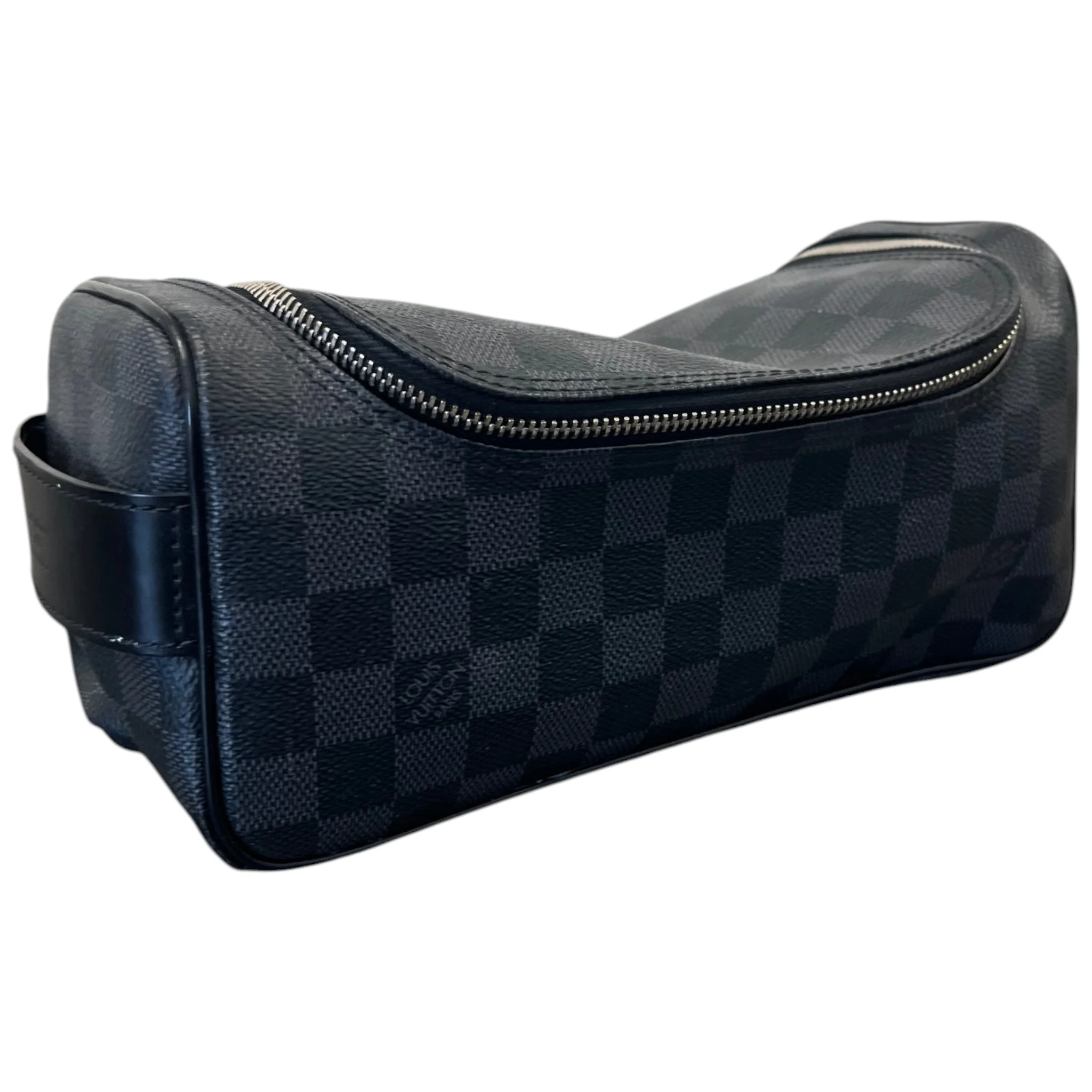 Men's Damier Graphite Toiletry Bag Black - Image 4