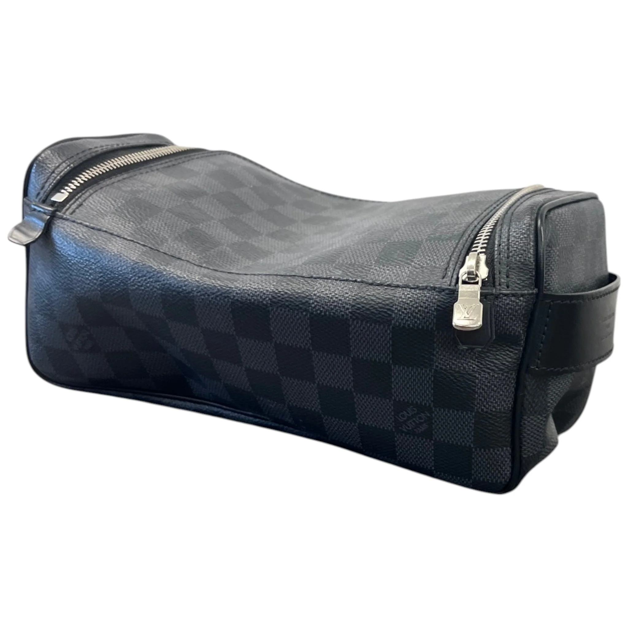 Men's Damier Graphite Toiletry Bag Black - Image 8