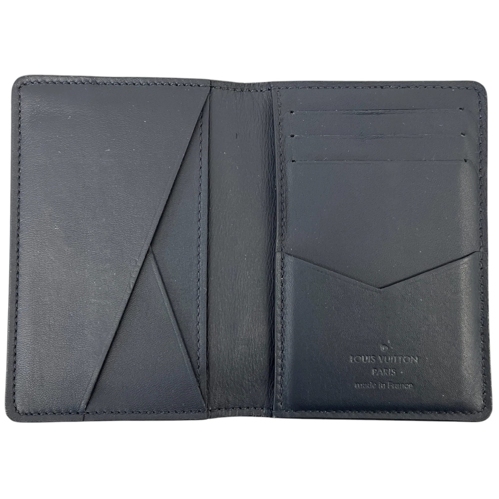 Men's Damier Infini Pocket Organiser Wallet Navy - Image 5