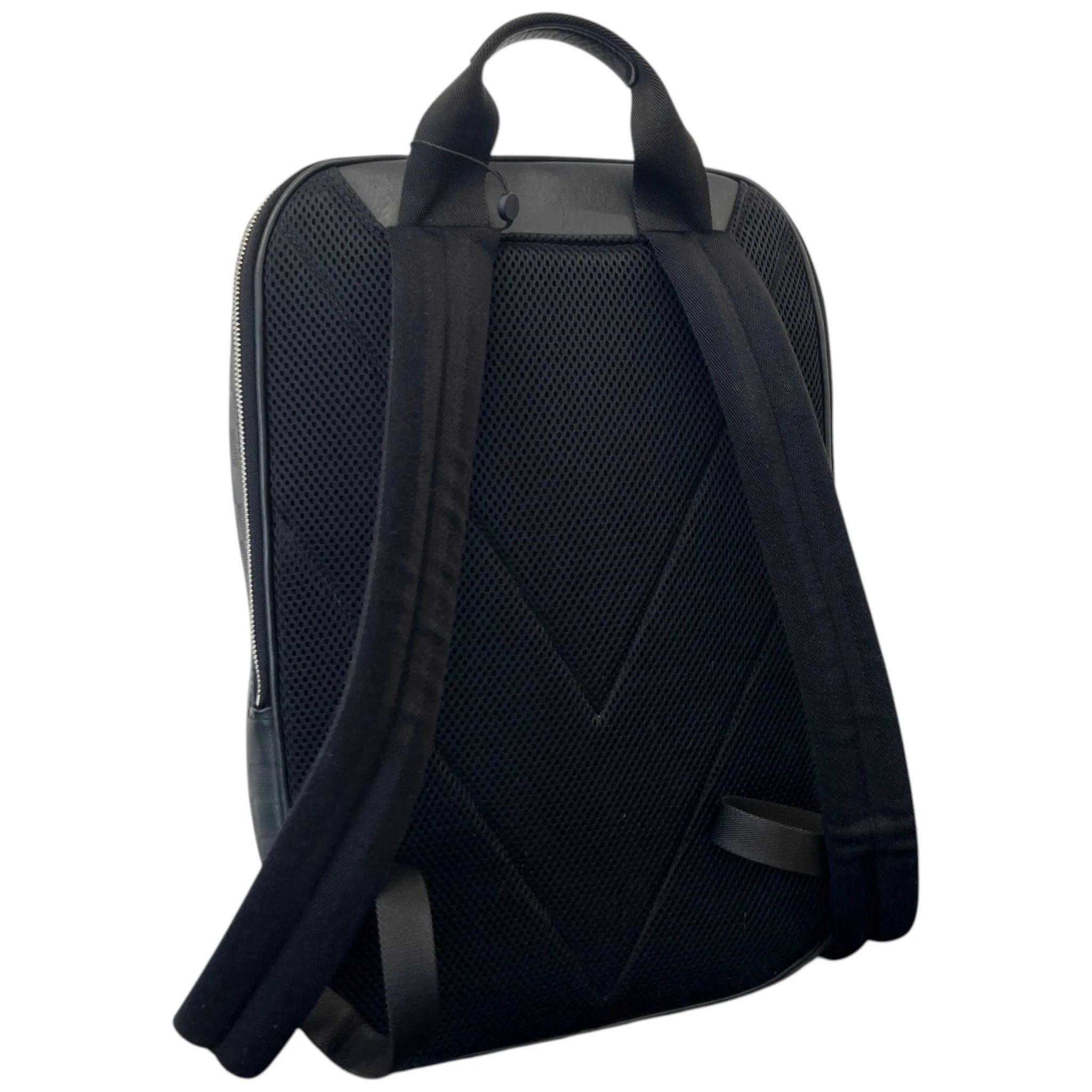 Men's Damier Infiniti Leather Michael Backpack Black - Image 8