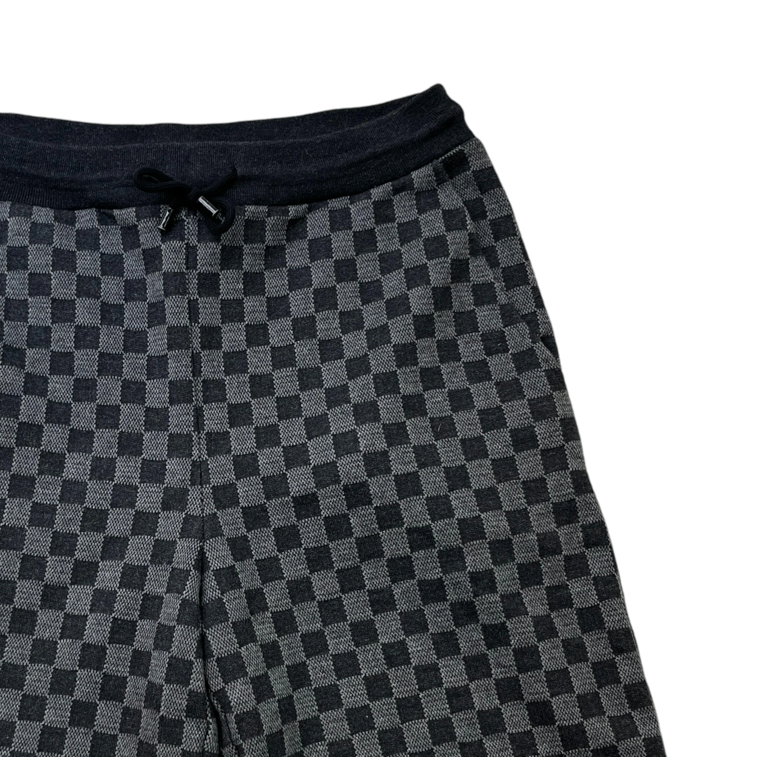 Men's Damier Jacquard Shorts Black Size S - Image 3