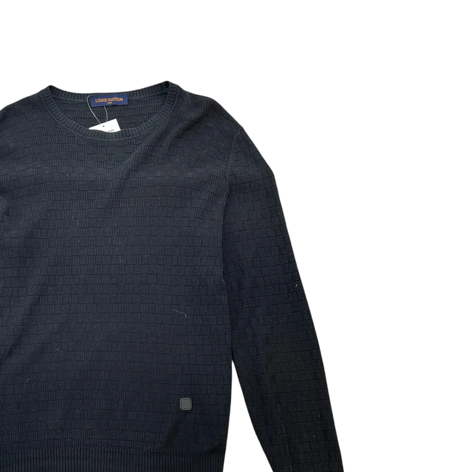 Men's Damier Jumper Black Size S - Image 3