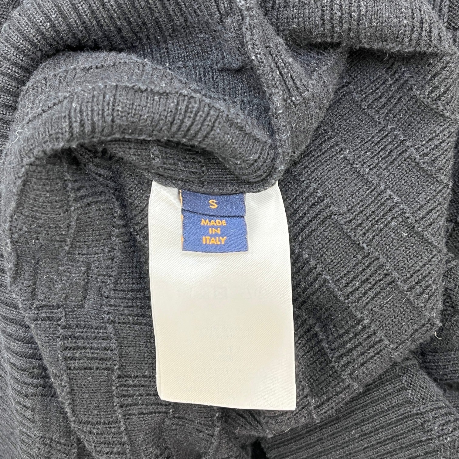 Men's Damier Jumper Black Size S - Image 7