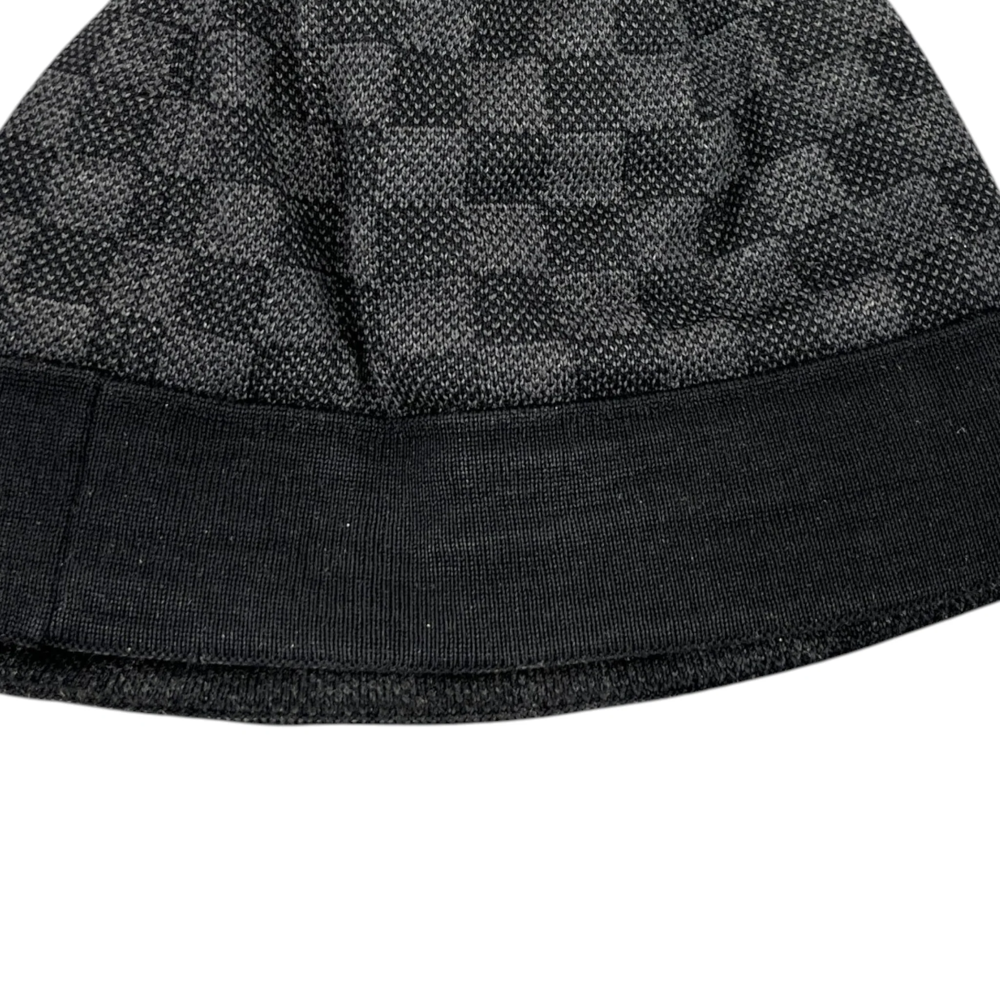 Men's Damier Néo Petit Beanie Hat Black - Image 6