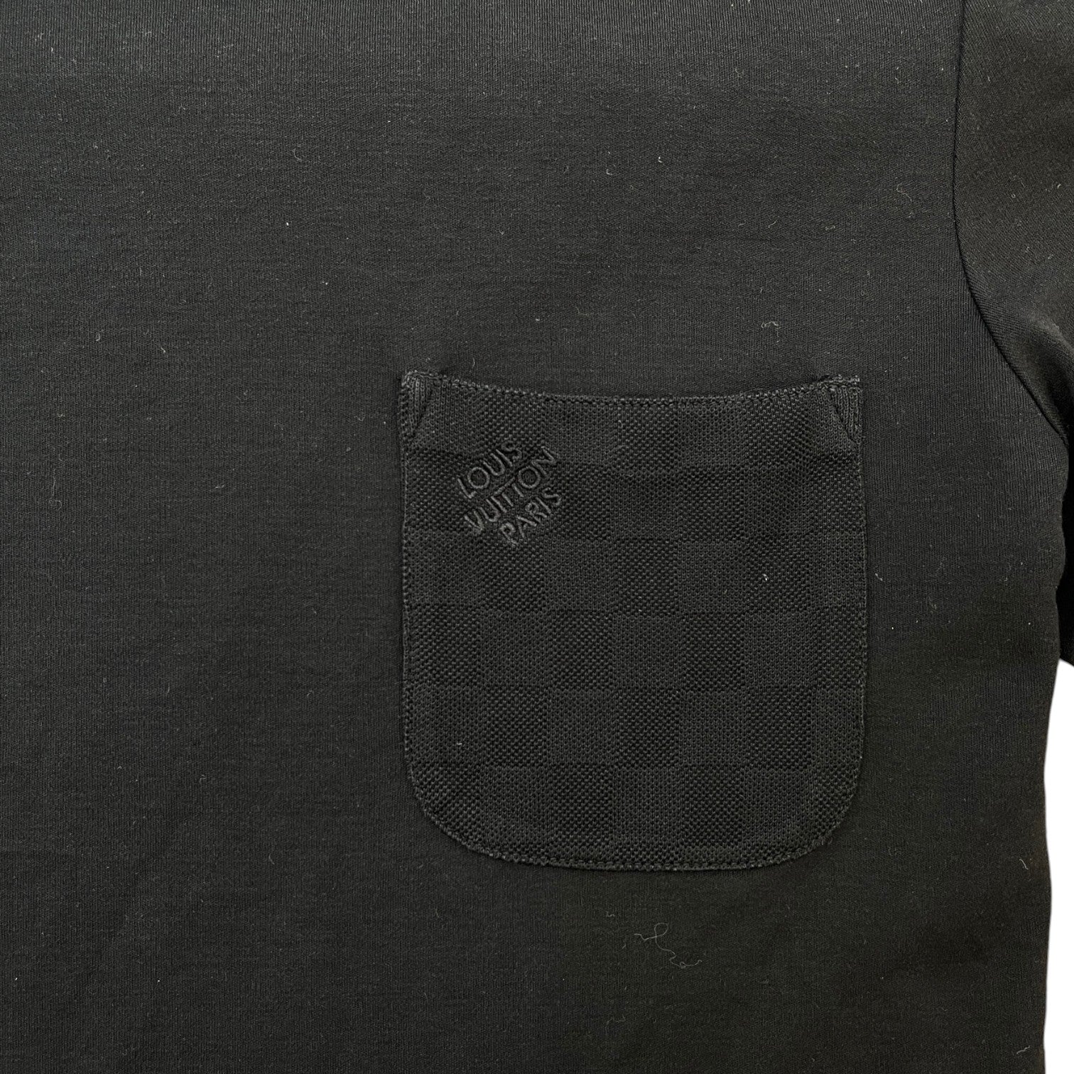 Men's Damier Pocket T-Shirt Black Size S - Image 6