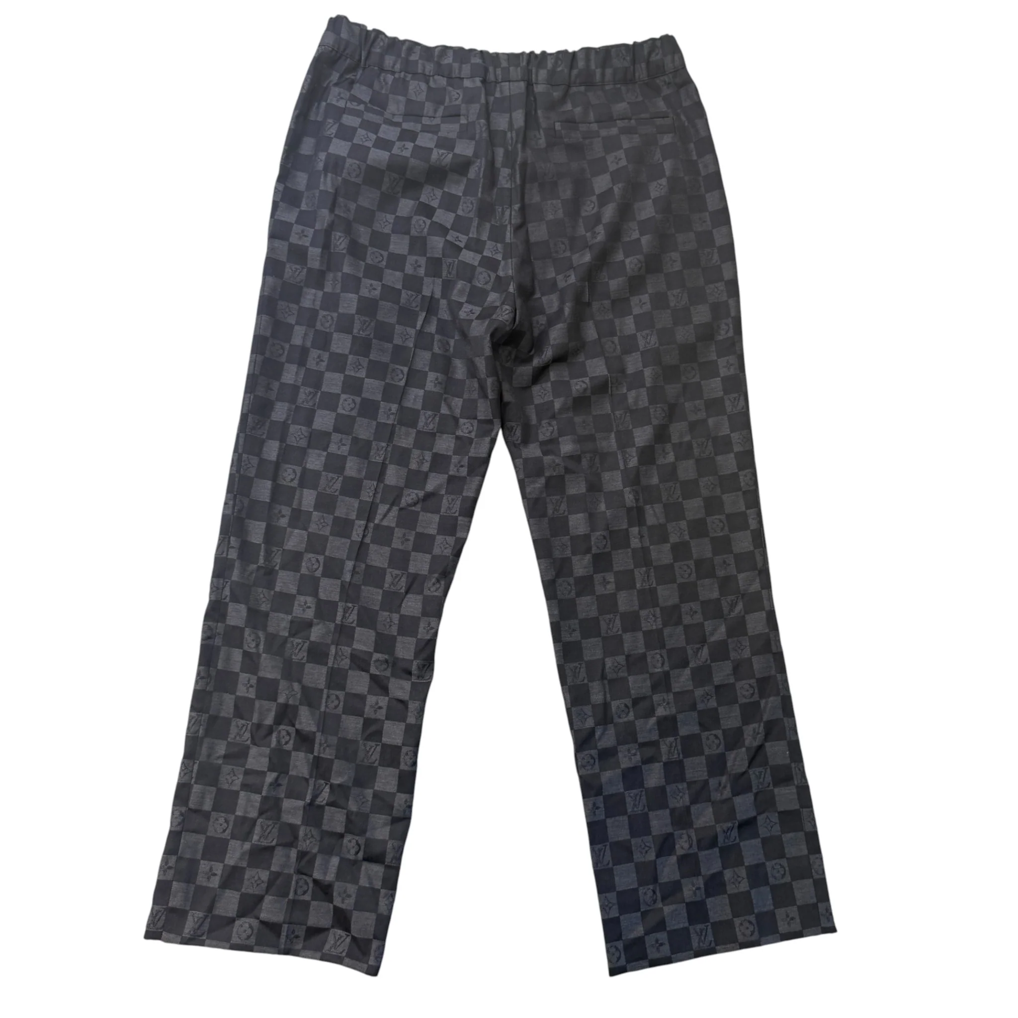 Men's Damier Trousers Black Size IT 48 / UK 32 - Image 2