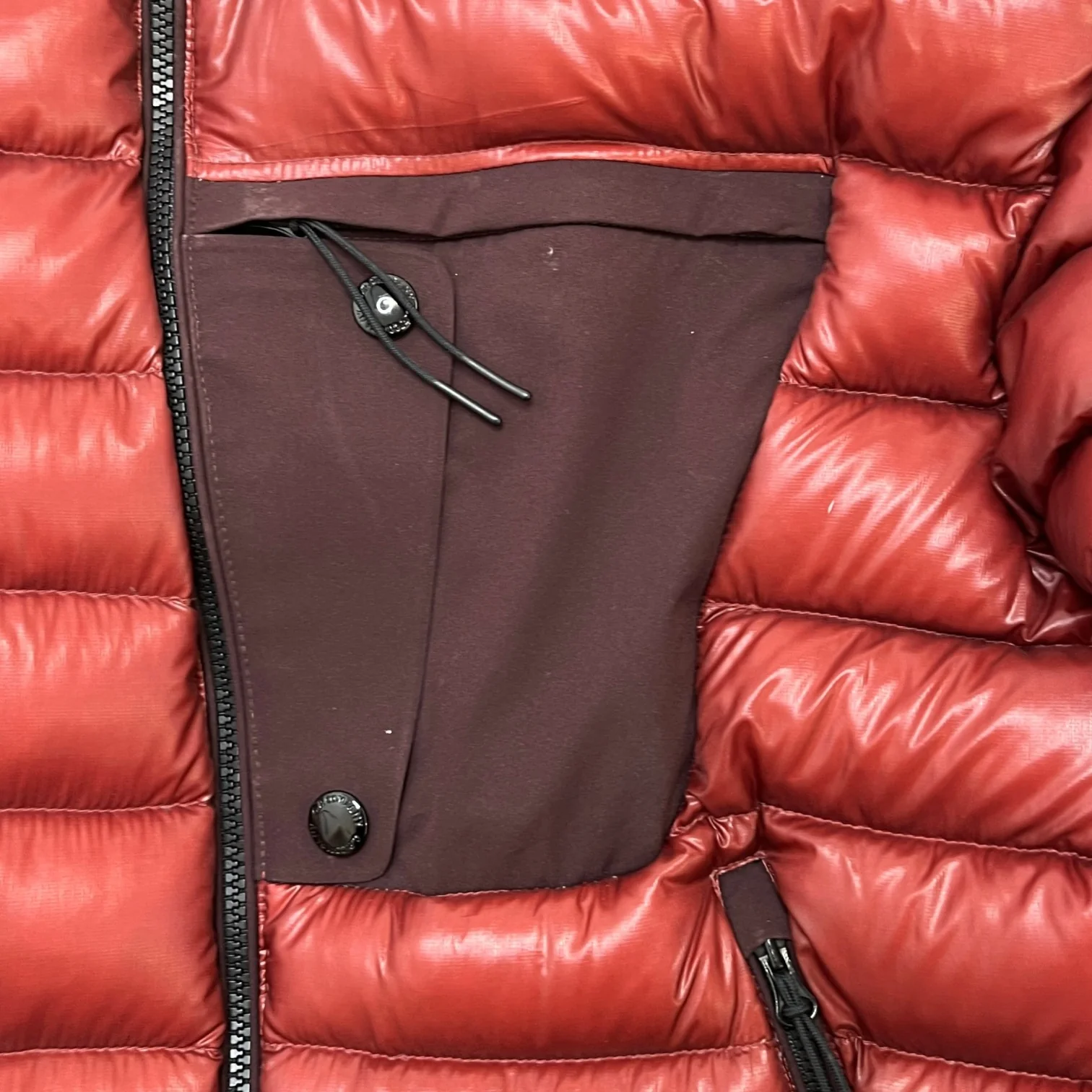 Men's D.D. Shell Hooded Goggle Down Jacket Red Size IT 46 / S - Image 6