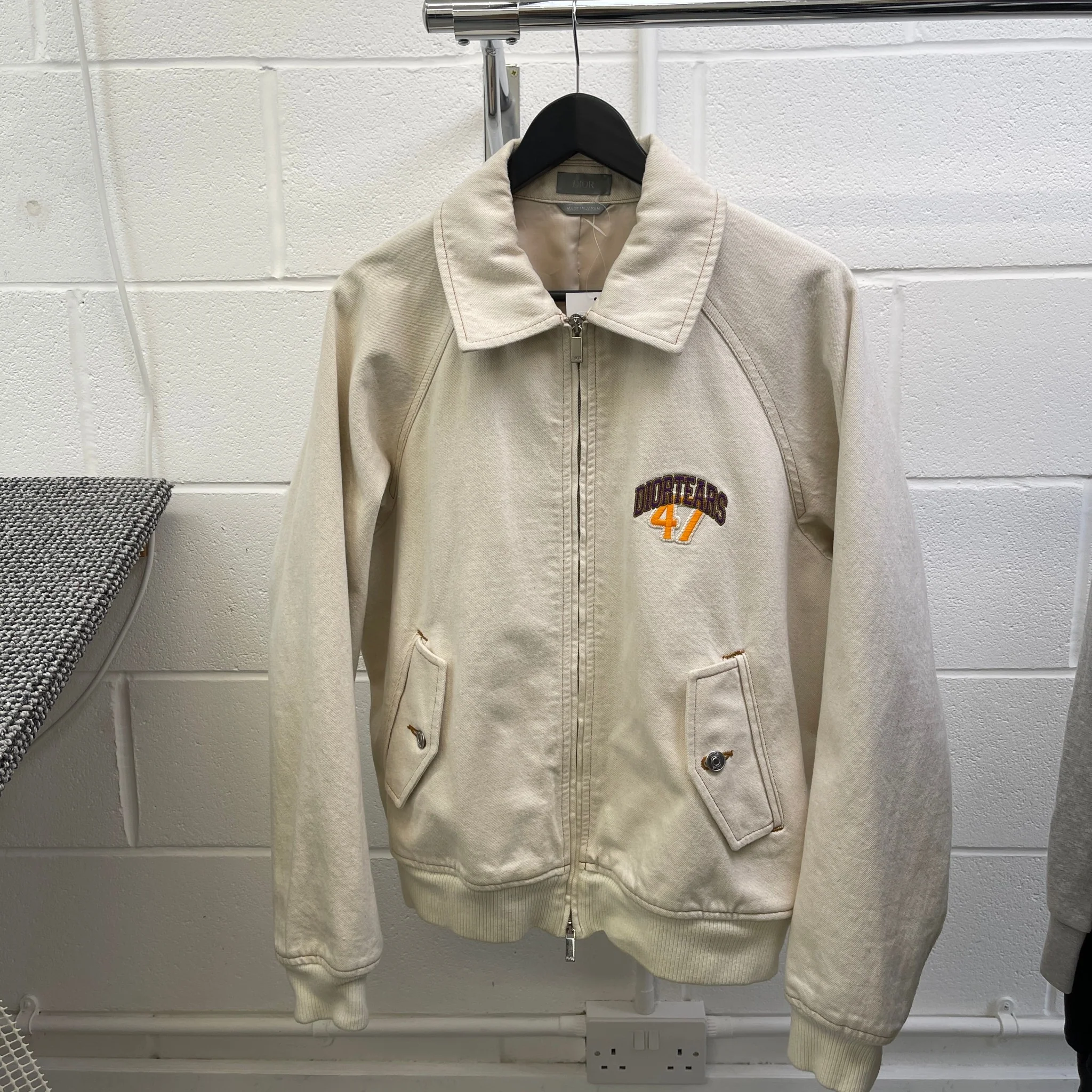 Men's Denim Tears Bomber Jacket Beige Size IT 50 / L - Image 12