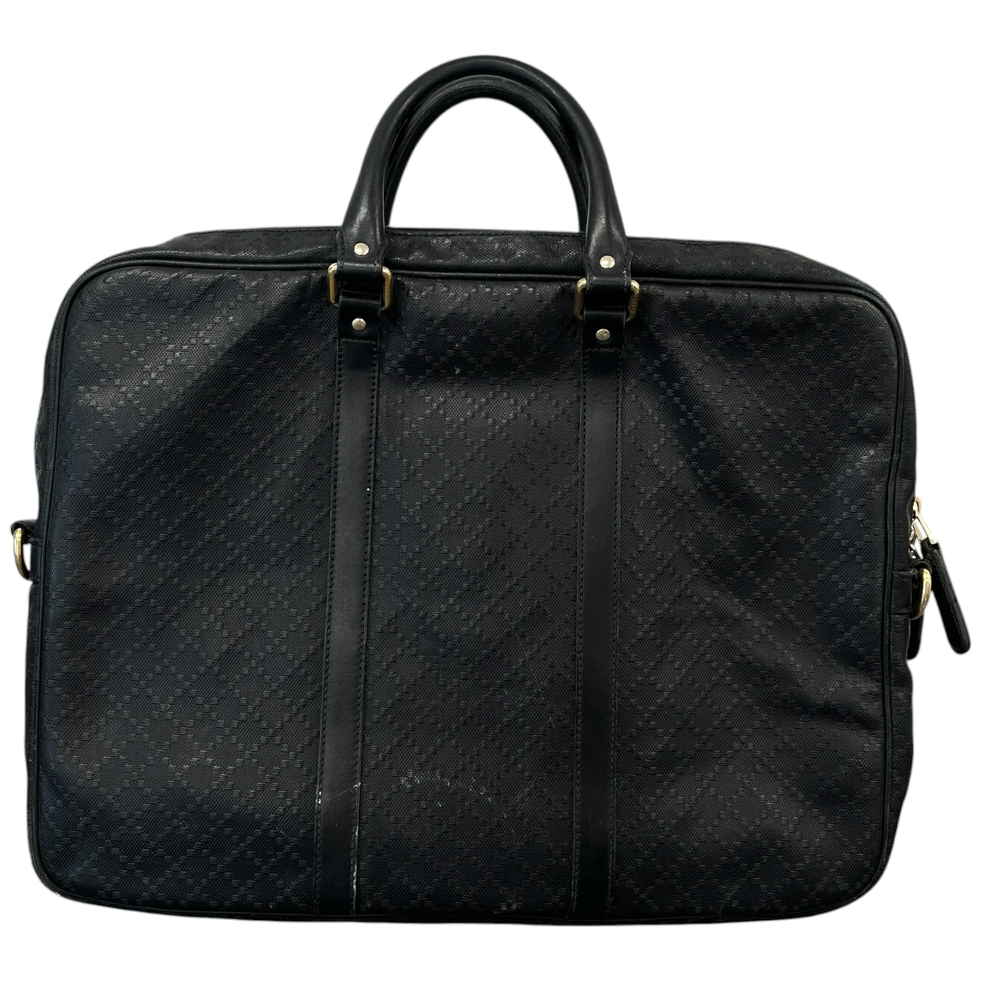 Men's Diamante Plaque Logo Bag Black - Image 3