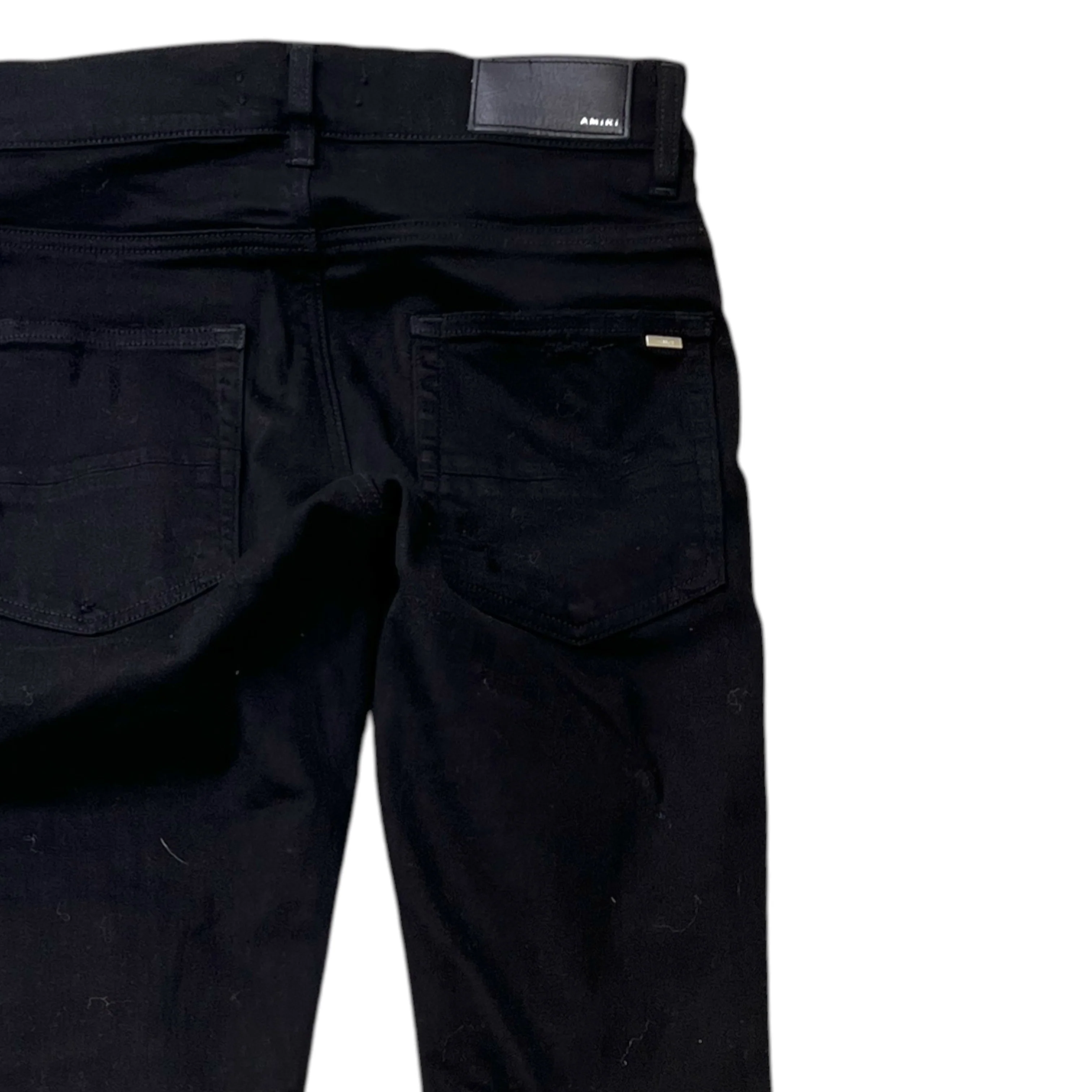 Men's Distressed Jeans Black Size Waist 29" - Image 4
