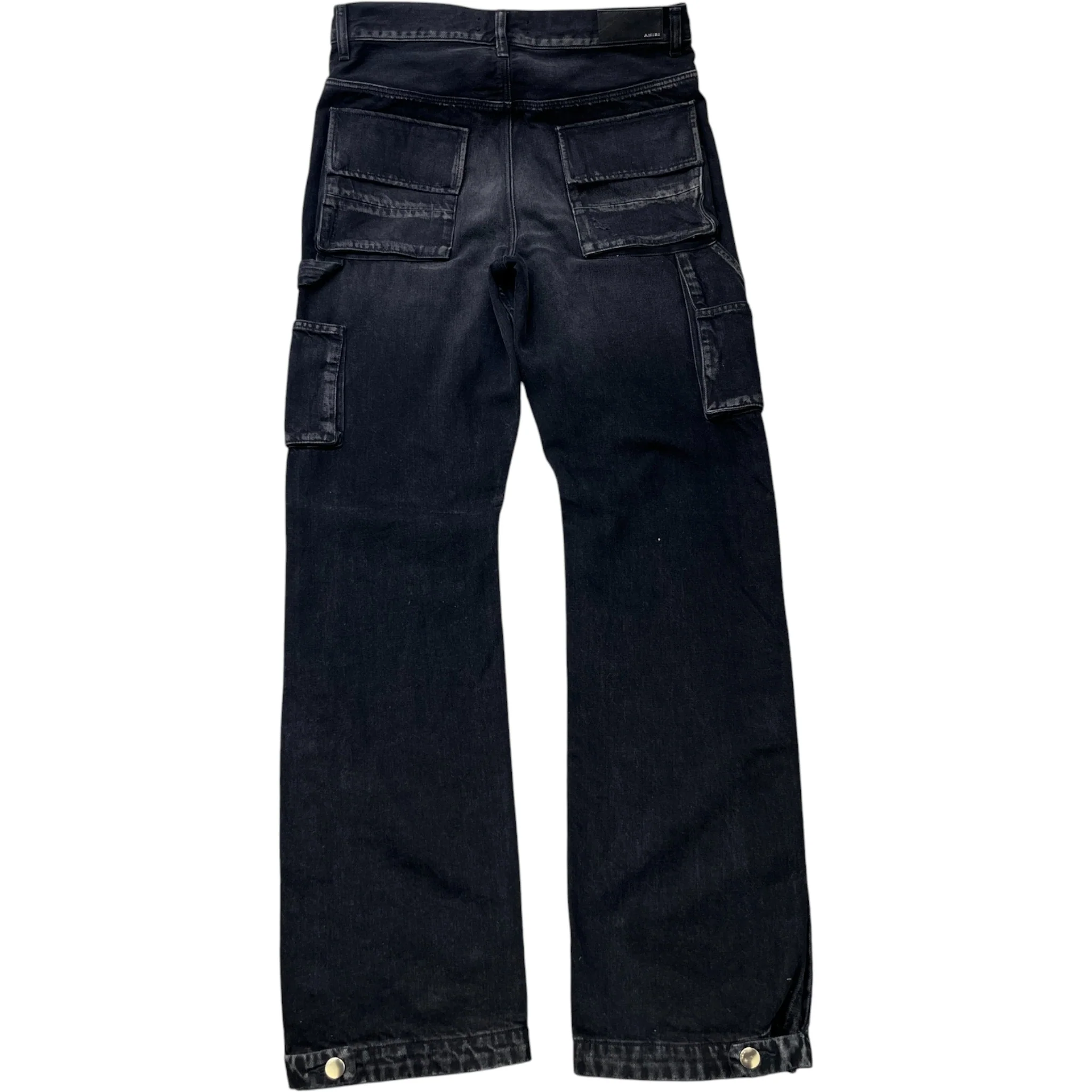 Men's Distressed Jeans Black Size Waist 30" - Image 2
