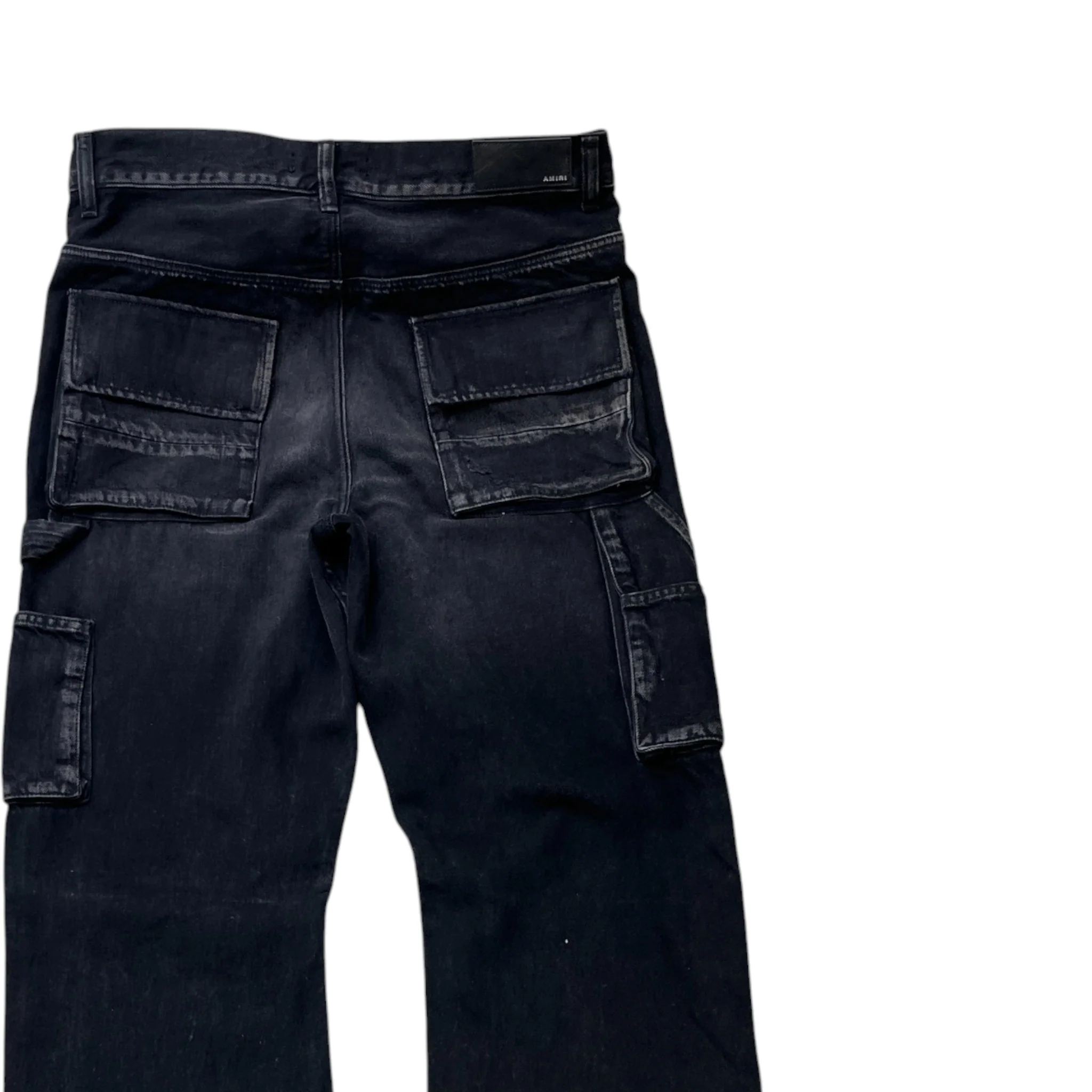Men's Distressed Jeans Black Size Waist 30" - Image 4