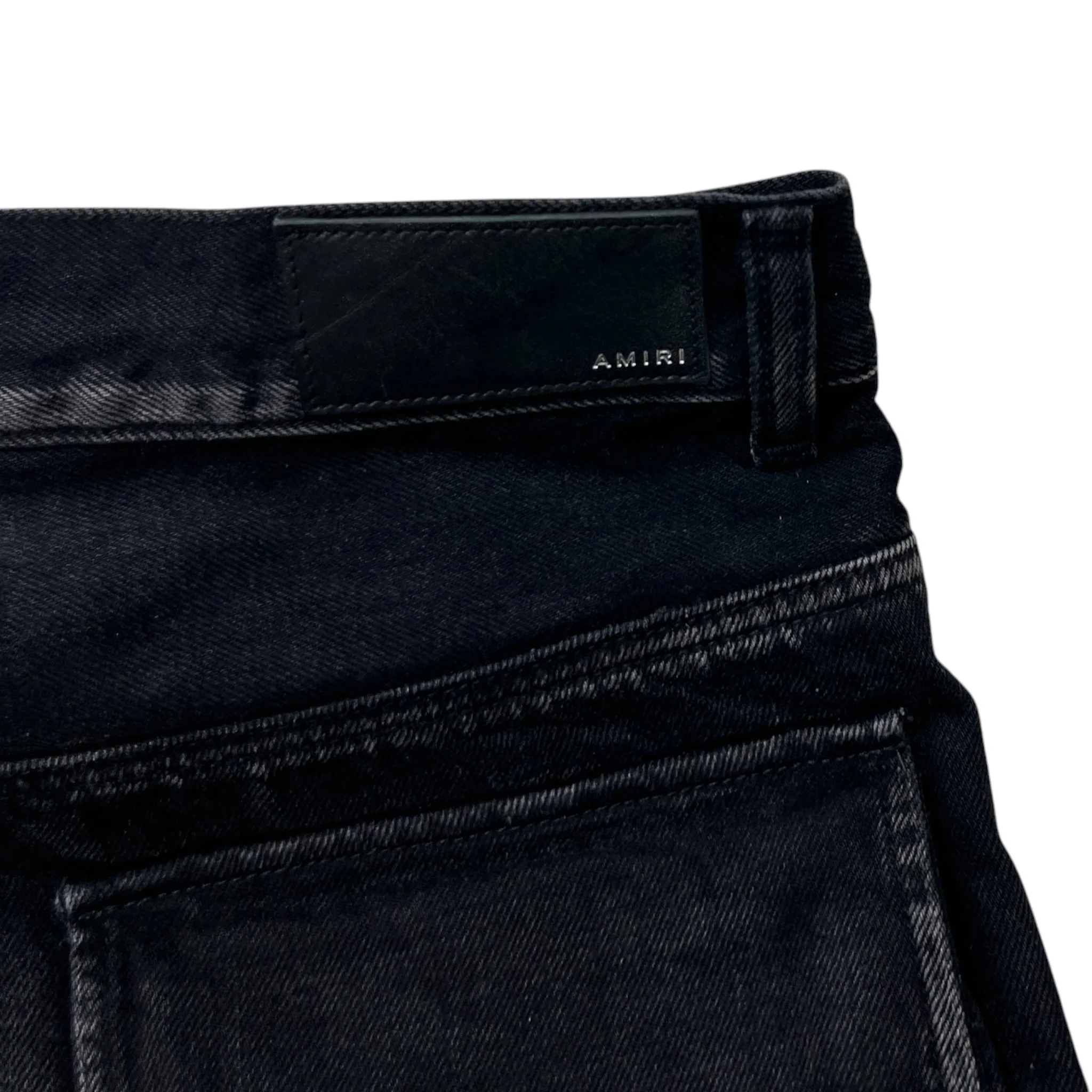 Men's Distressed Jeans Black Size Waist 30" - Image 6