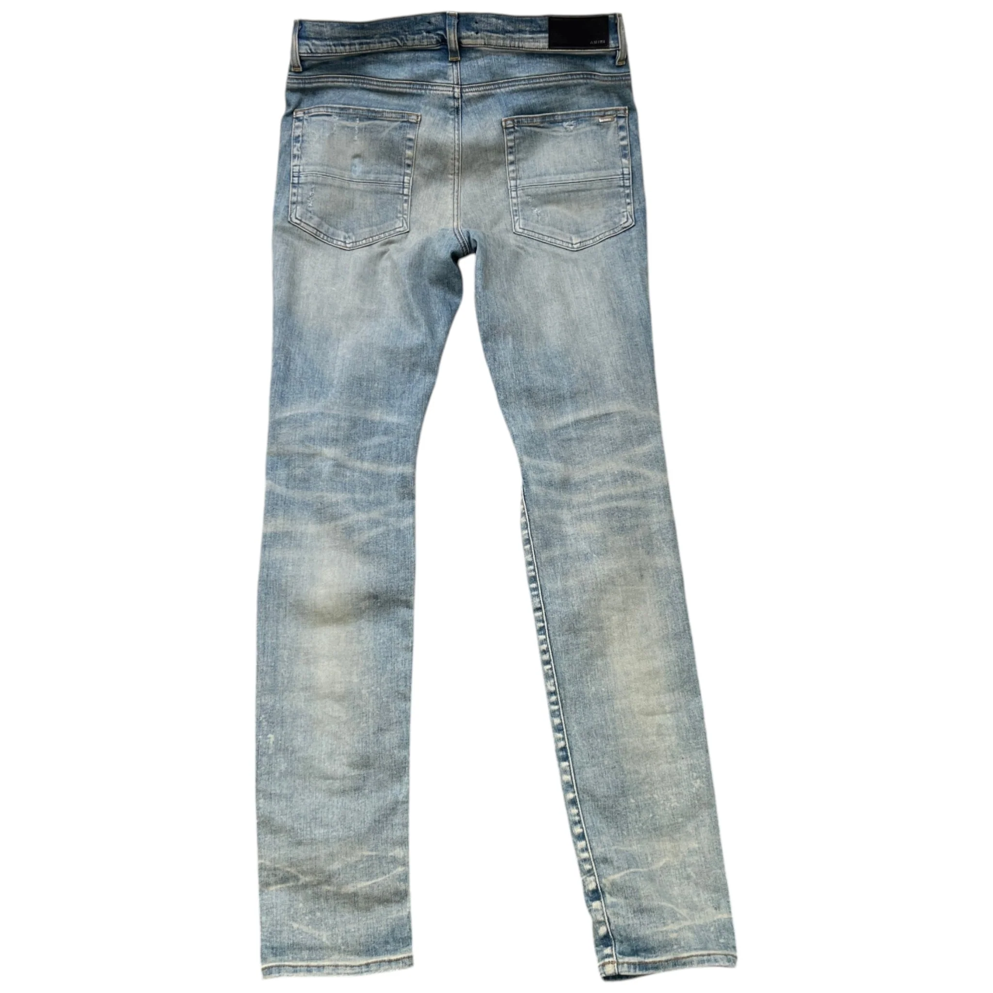 Men's Distressed Jeans Blue Size Waist 34" - Image 2