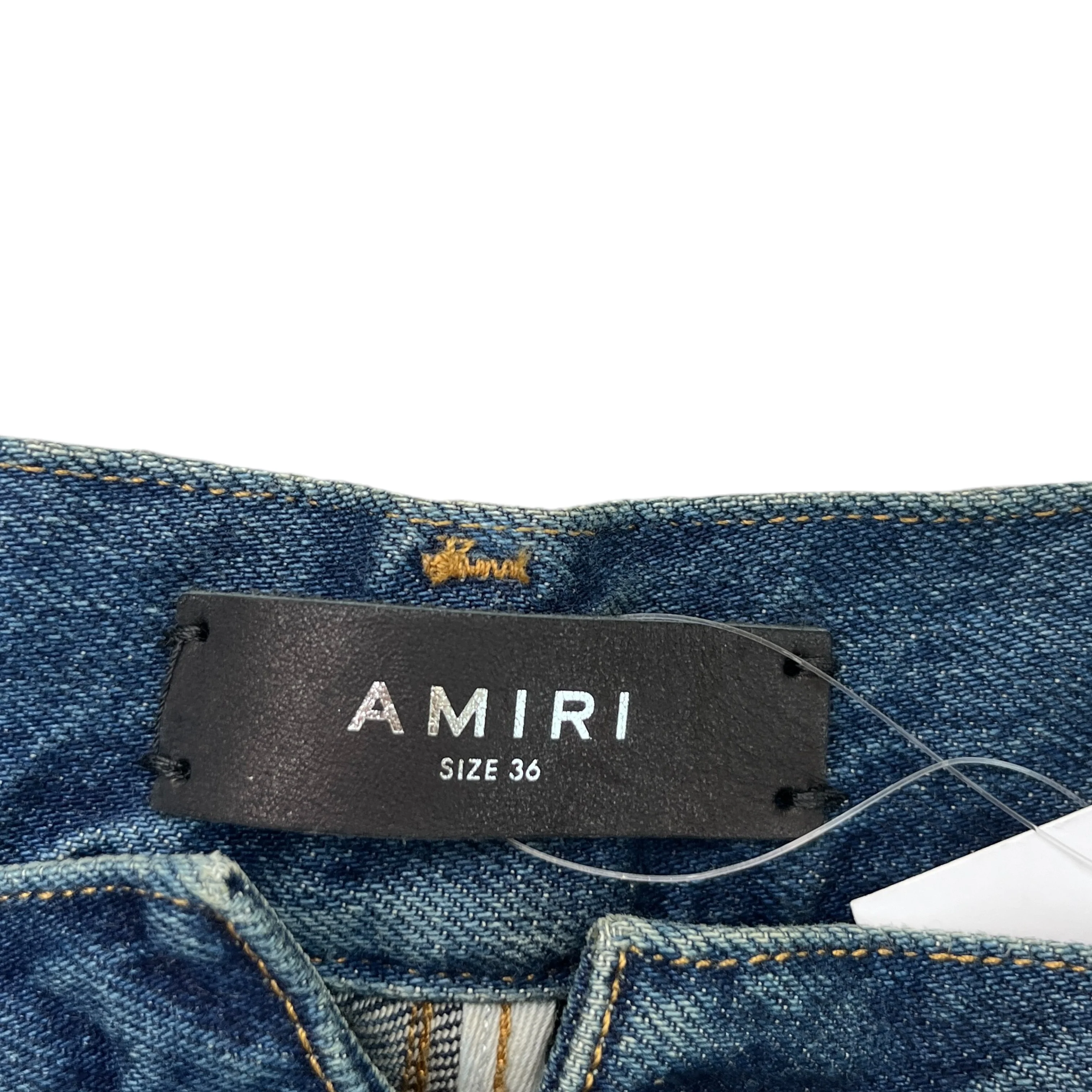 Men's Distressed Jeans Blue Size Waist 36" - Image 10
