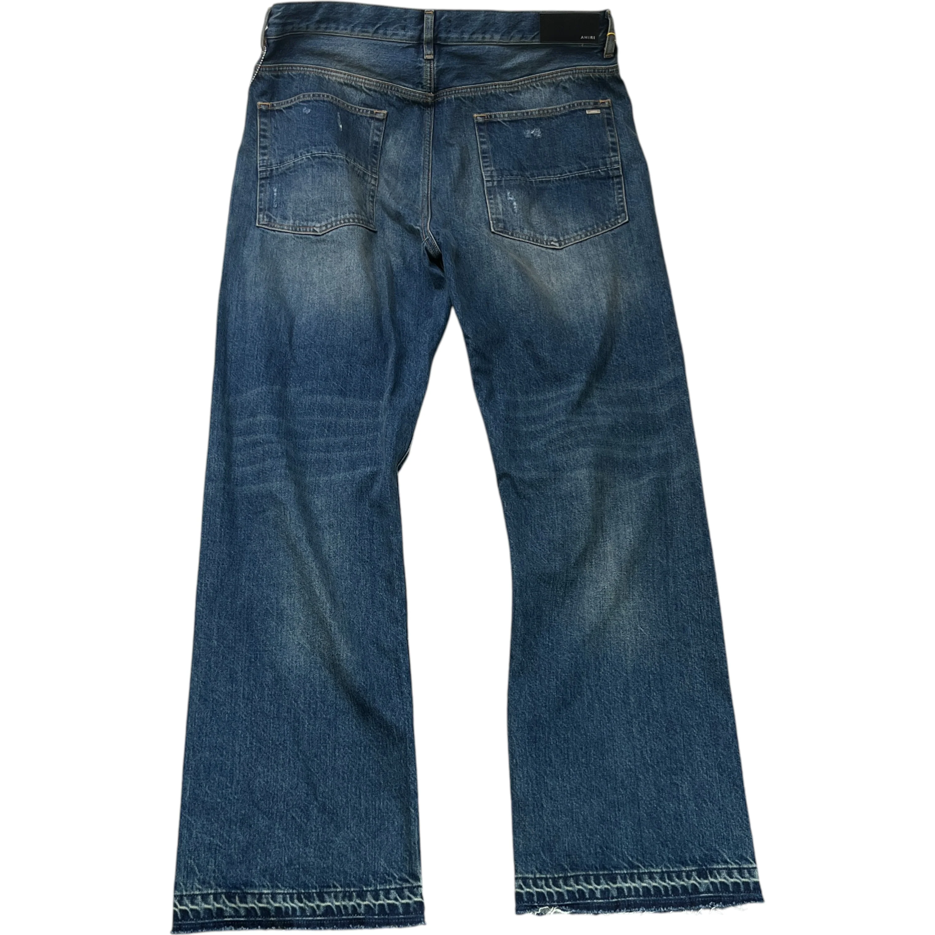 Men's Distressed Jeans Blue Size Waist 36" - Image 2