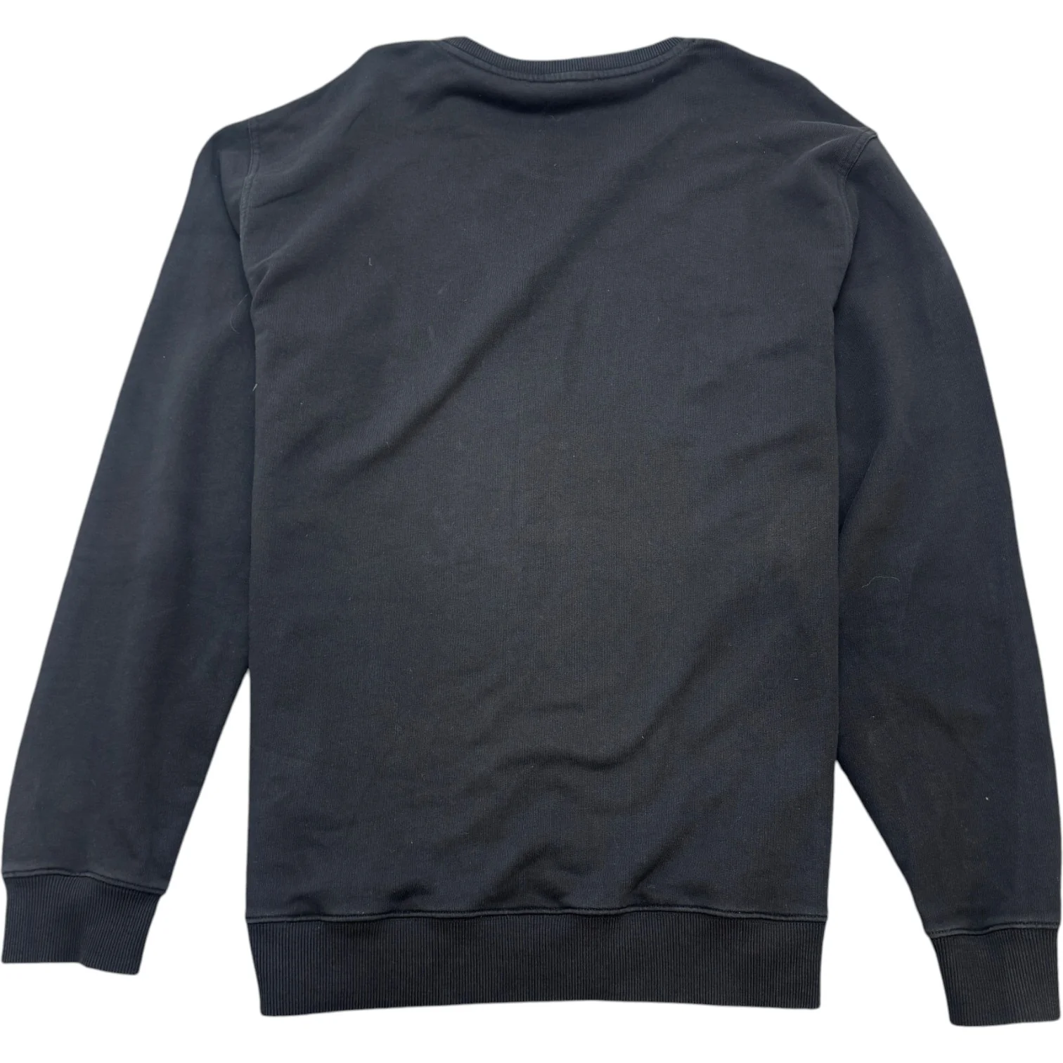 Men's Distressed Logo Print Sweatshirt Black Size XXL - Image 2