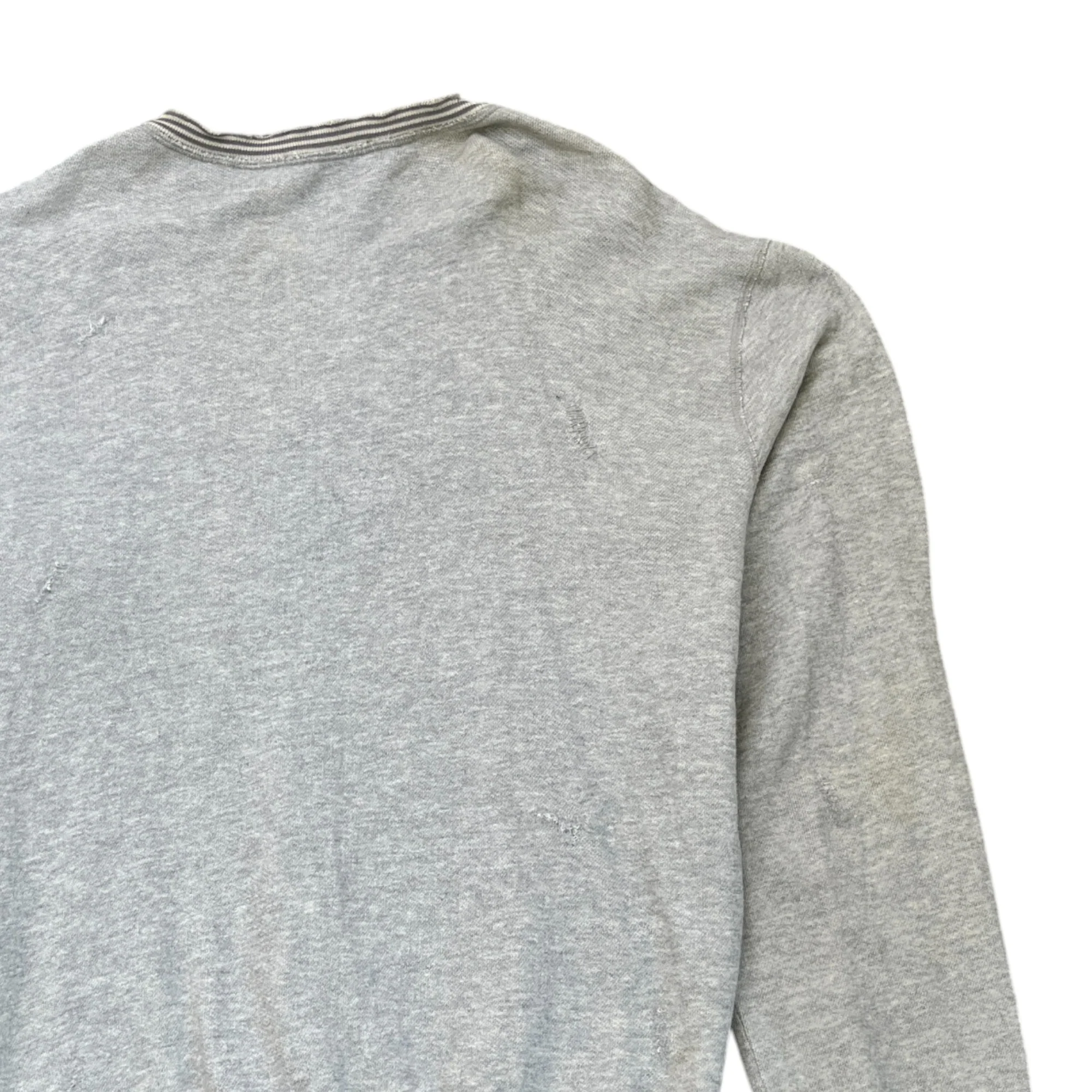 Men's Distressed Logo Sweatshirt Grey Size IT 52 / UK XL - Image 4