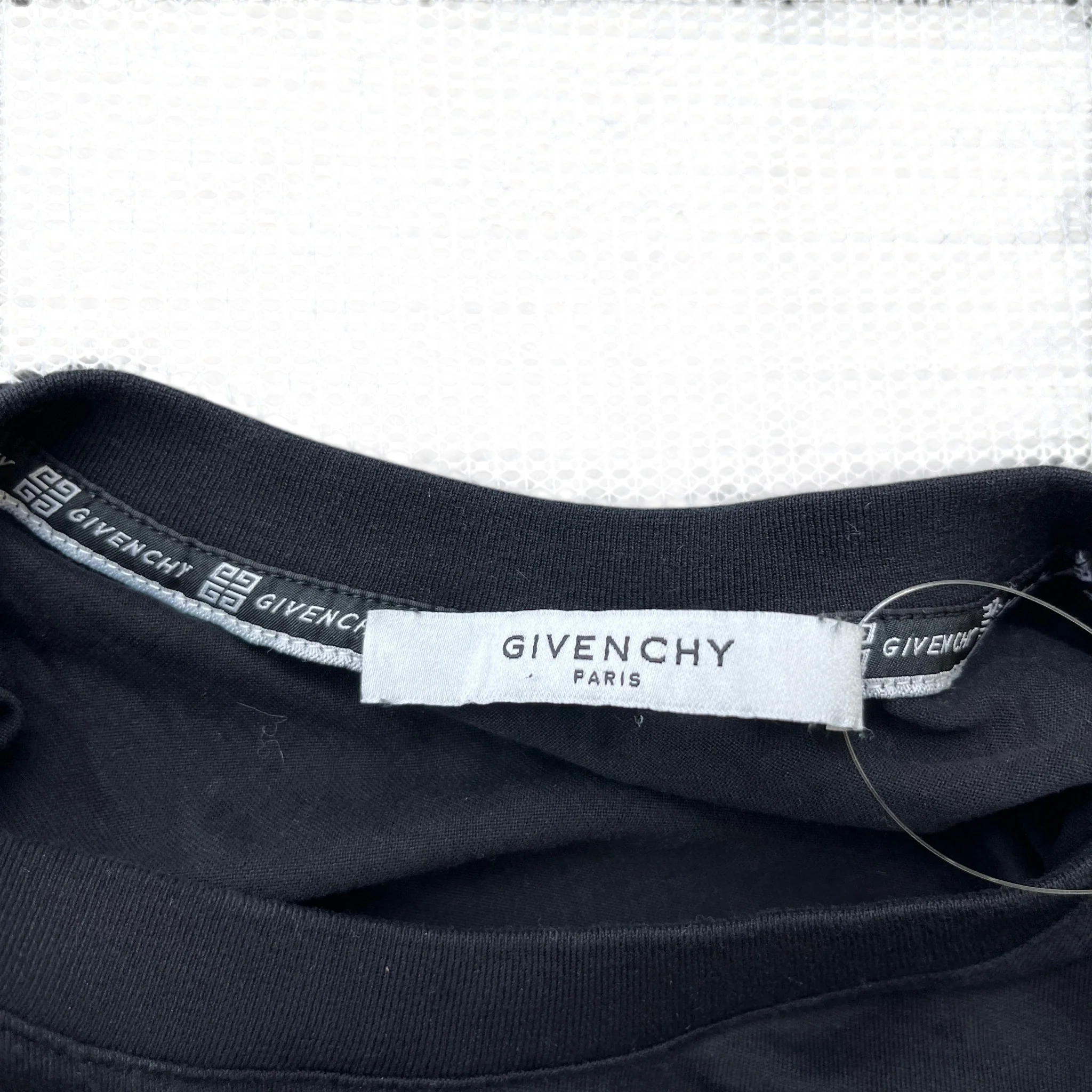 Men's Distressed Logo Top Black Size M - Image 7