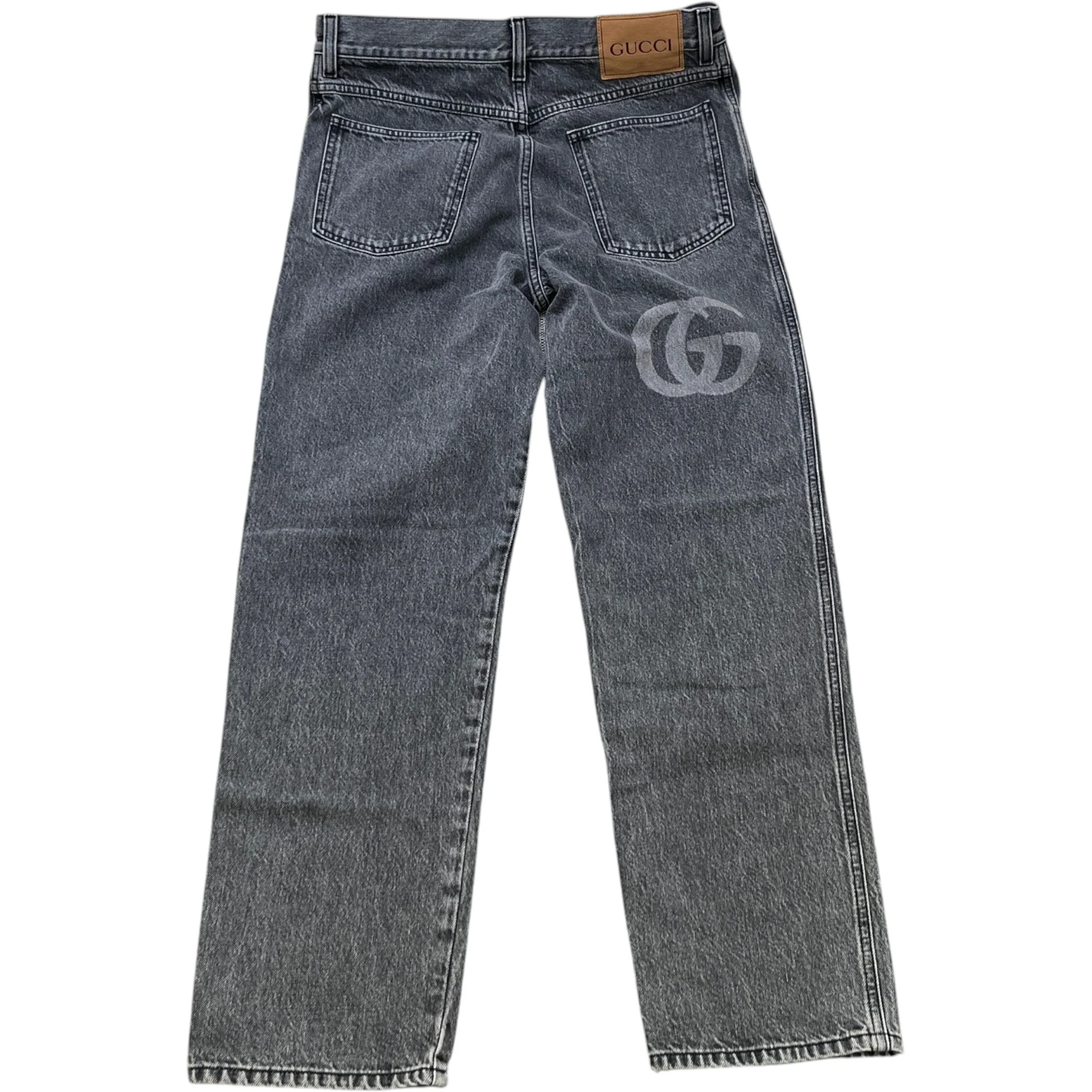 Men's Double G Slim Jeans Grey Size Waist 32" - Image 2