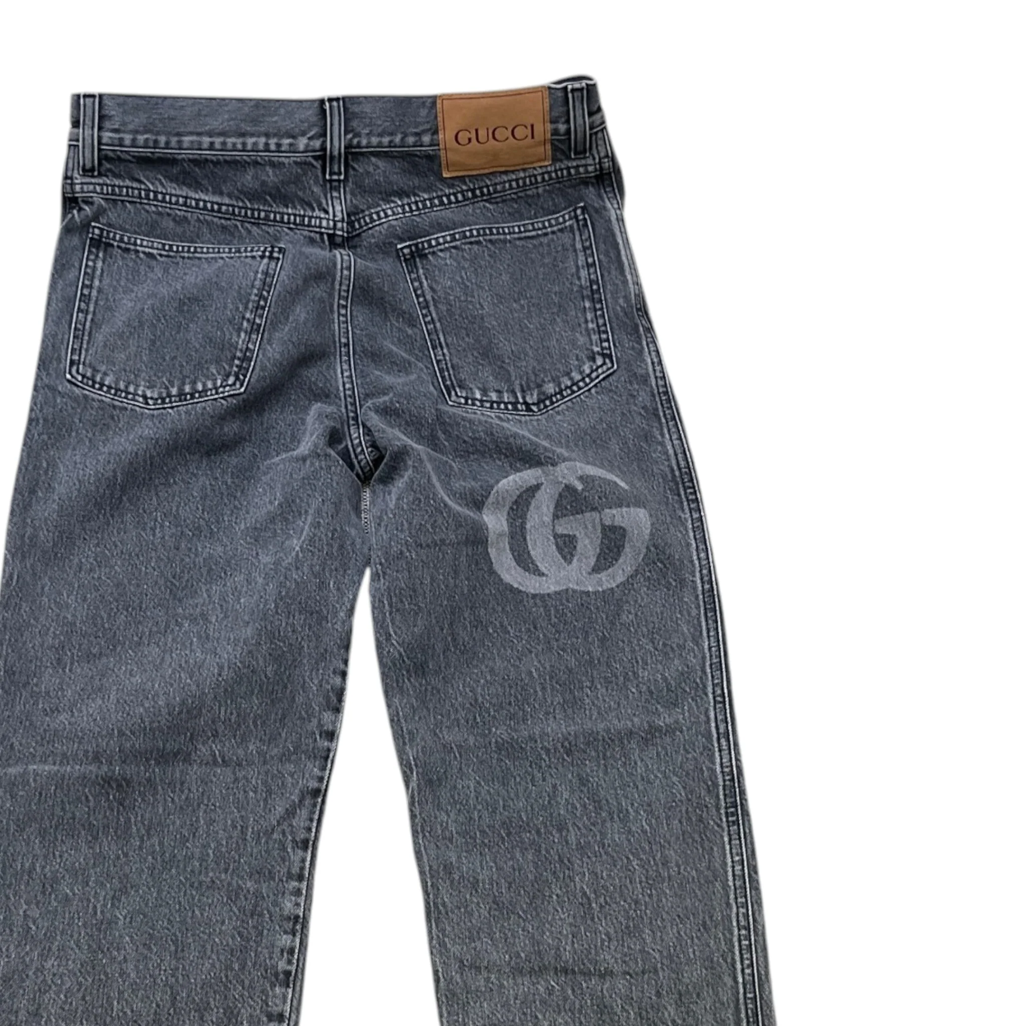 Men's Double G Slim Jeans Grey Size Waist 32" - Image 4