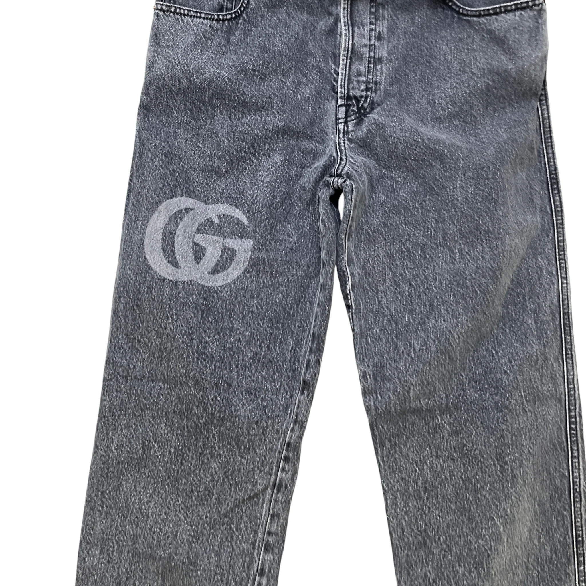 Men's Double G Slim Jeans Grey Size Waist 32" - Image 5