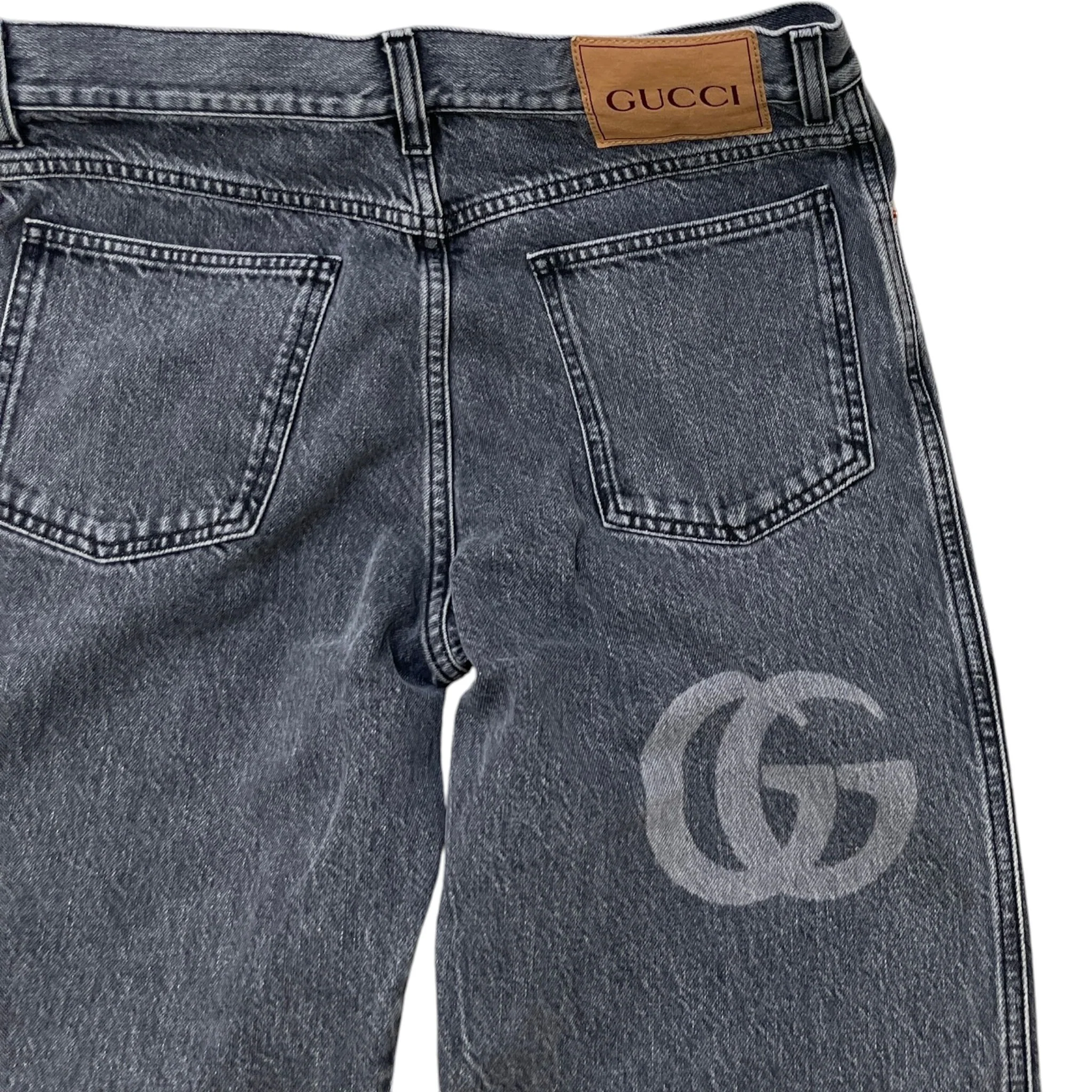 Men's Double G Slim Jeans Grey Size Waist 32" - Image 6