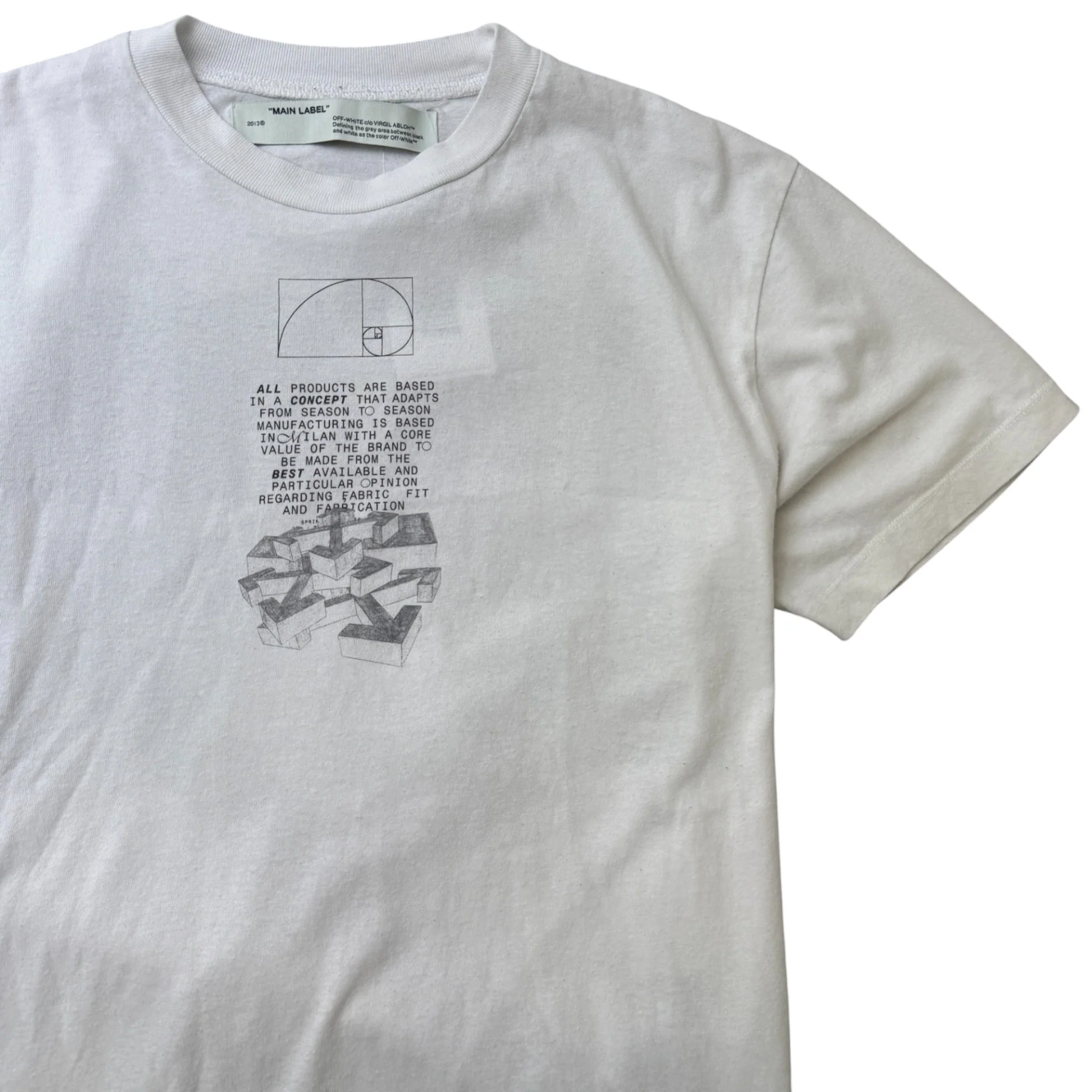 Men's Dripping Arrows T-Shirt White Size XXS - Image 3