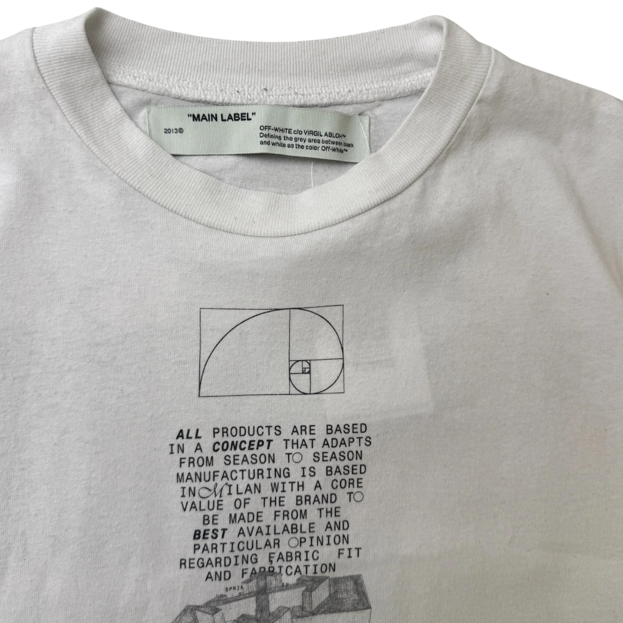 Men's Dripping Arrows T-Shirt White Size XXS - Image 4