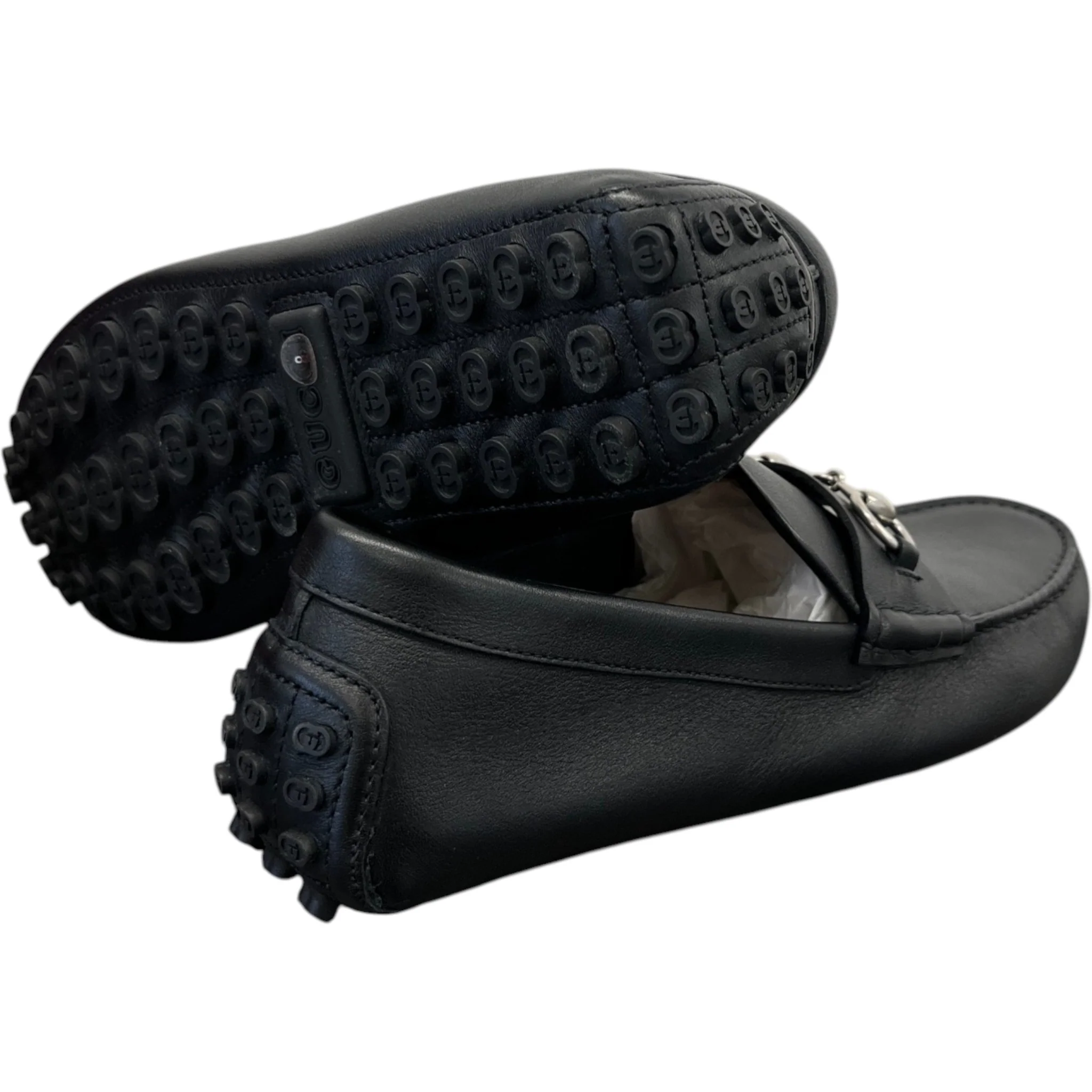 Men's Driver Horsebit Loafers Black Size EU 42 / UK 8 - Image 10