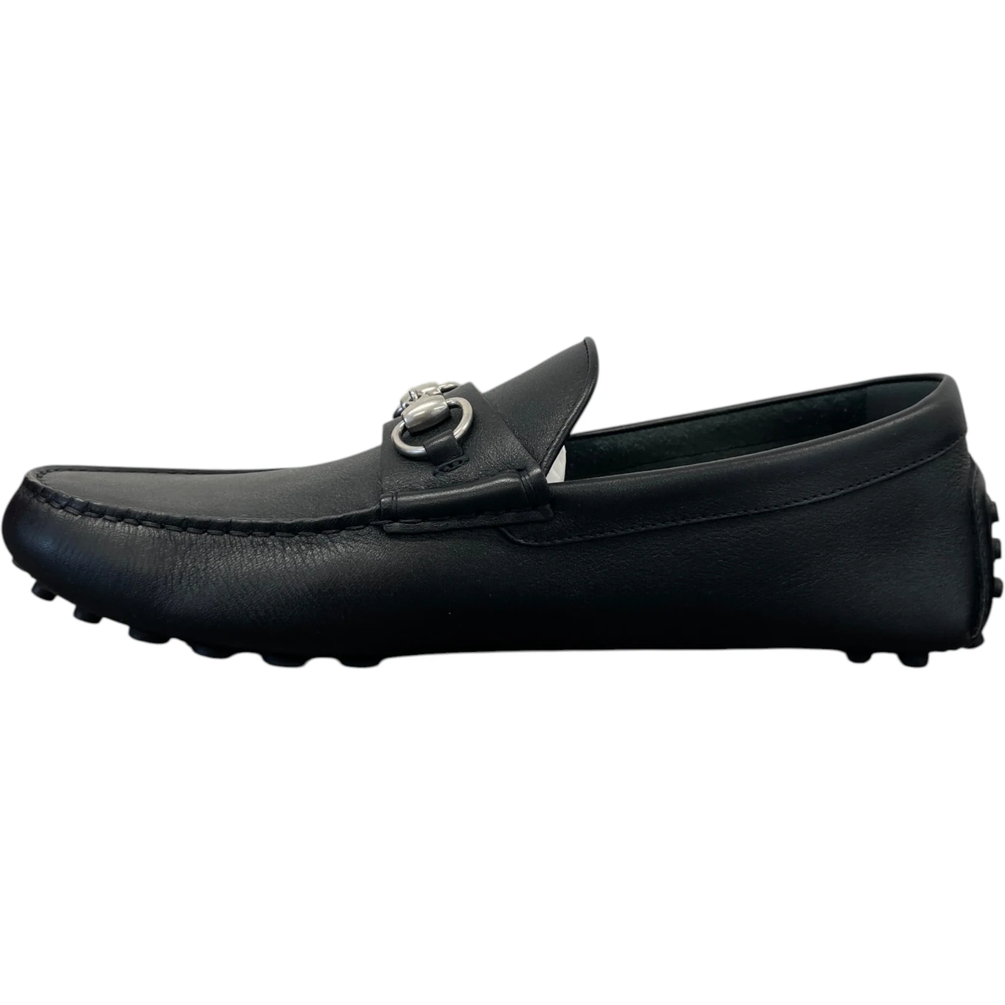 Men's Driver Horsebit Loafers Black Size EU 42 / UK 8 - Image 2