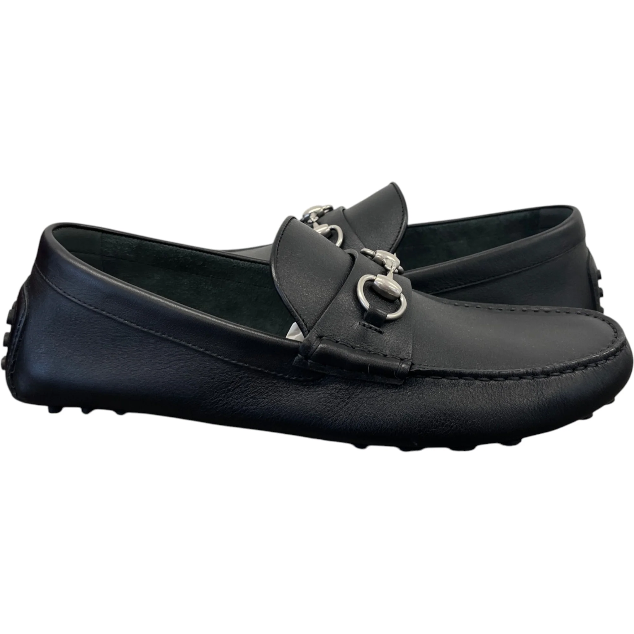 Men's Driver Horsebit Loafers Black Size EU 42 / UK 8 - Image 3