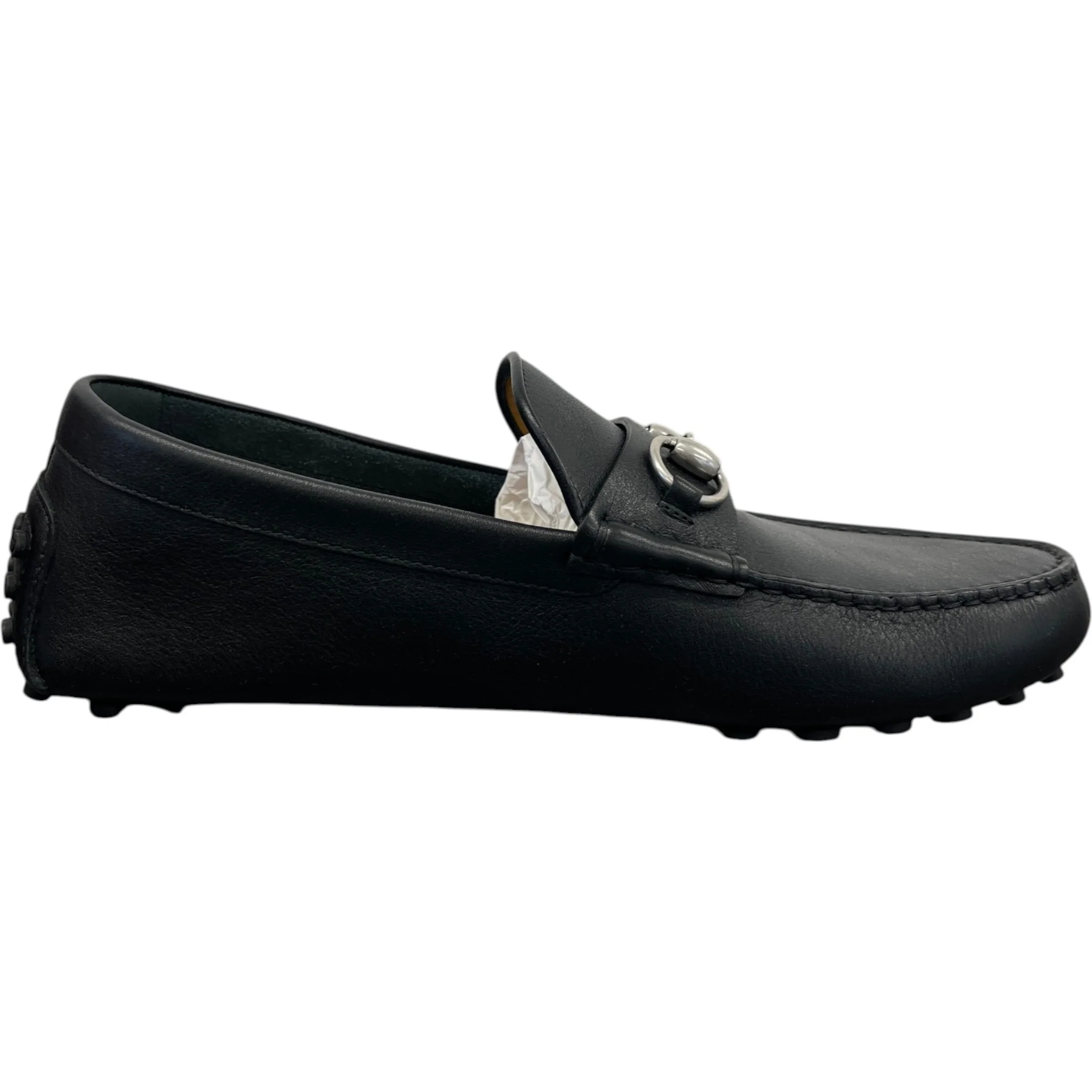 Men's Driver Horsebit Loafers Black Size EU 42 / UK 8 - Image 4