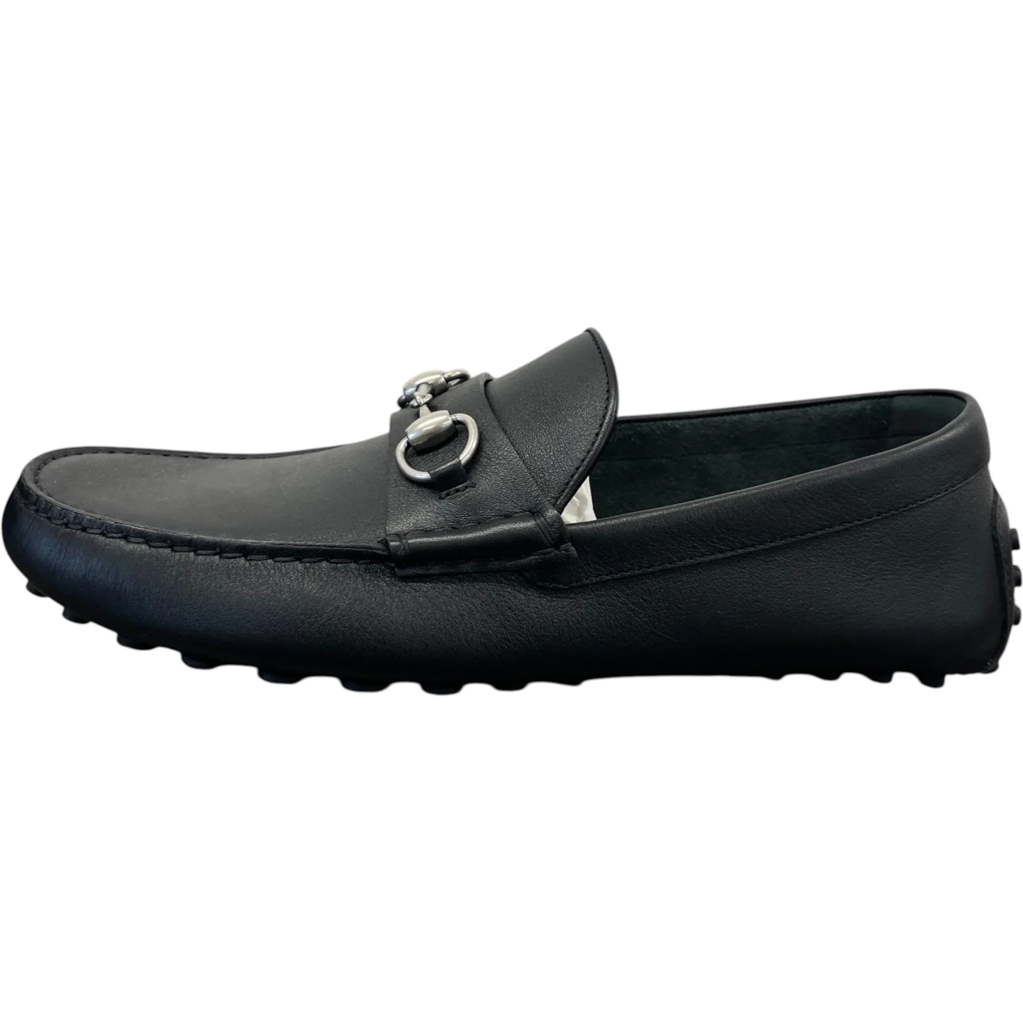 Men's Driver Horsebit Loafers Black Size EU 42 / UK 8 - Image 5