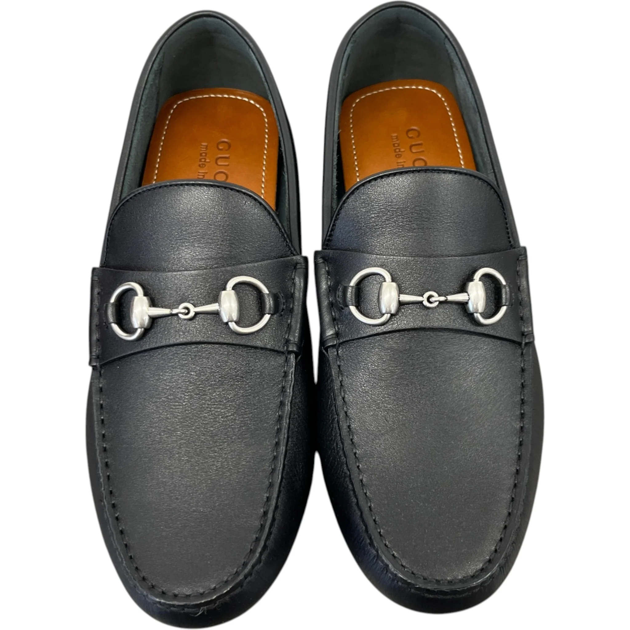 Men's Driver Horsebit Loafers Black Size EU 42 / UK 8 - Image 6