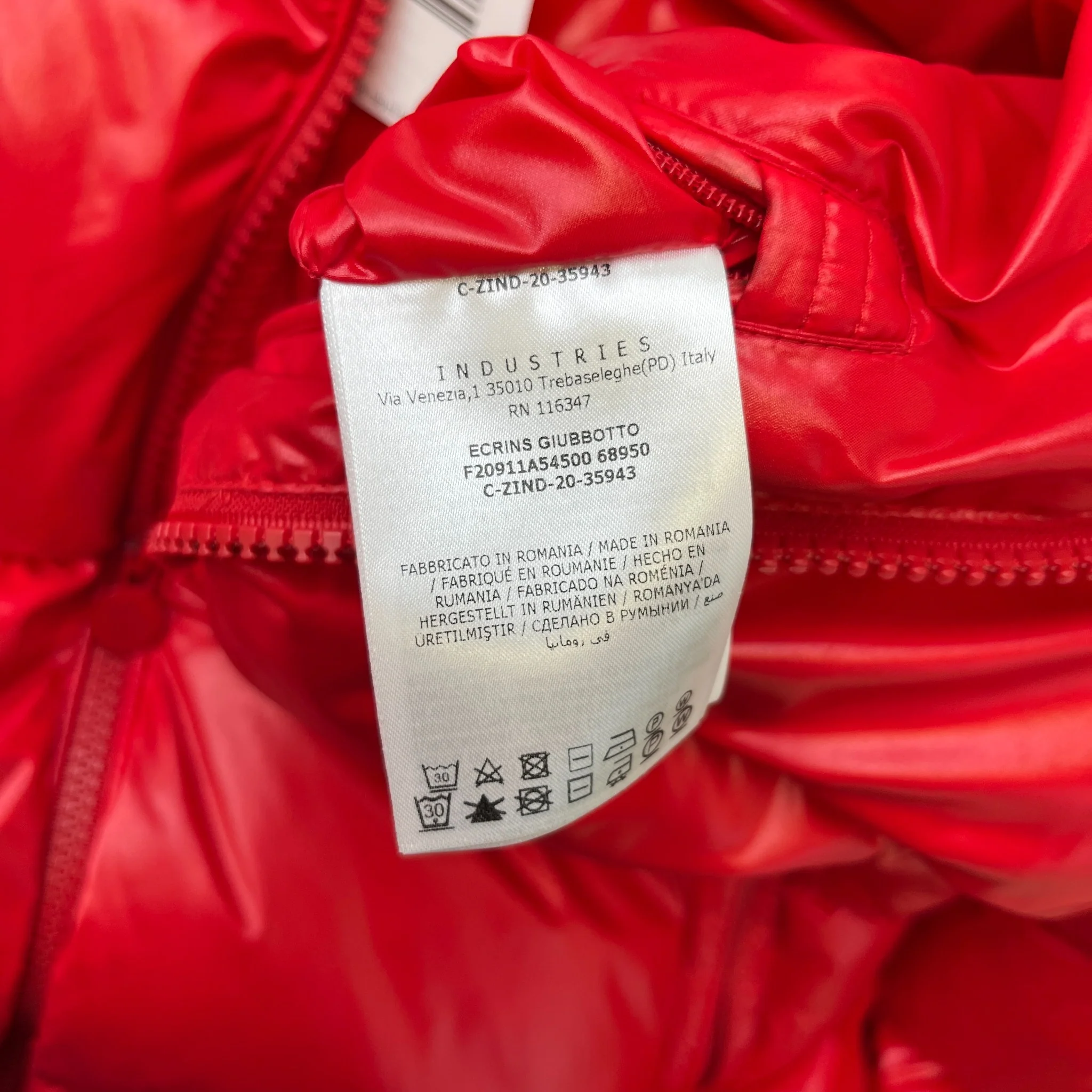 Men's Ecrins Down Jacket Red Size 4 / XL - Image 8