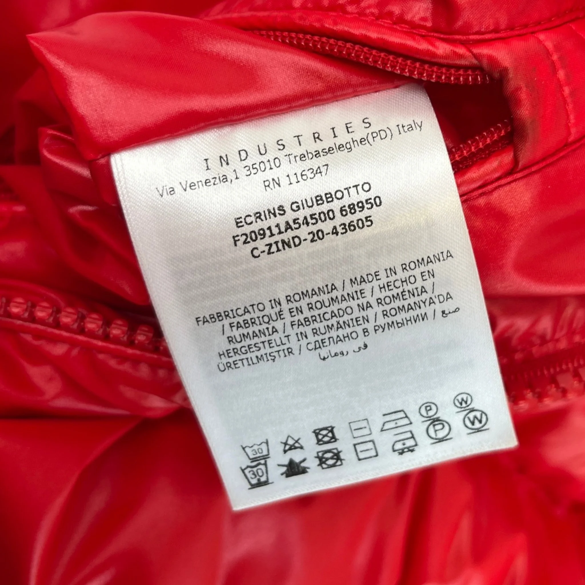 Men's Ecrins Down Jacket Red Size 4 / XL - Image 8