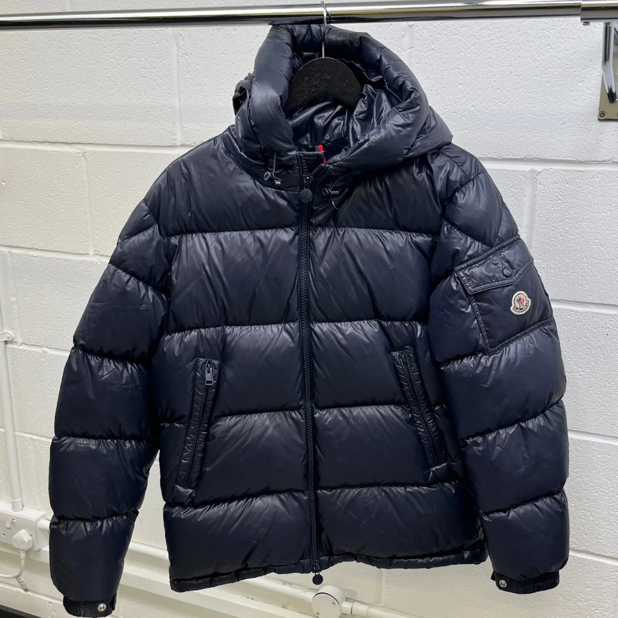 Men's Ecrins Hooded Down Jacket Navy Size 2 / M - Image 11