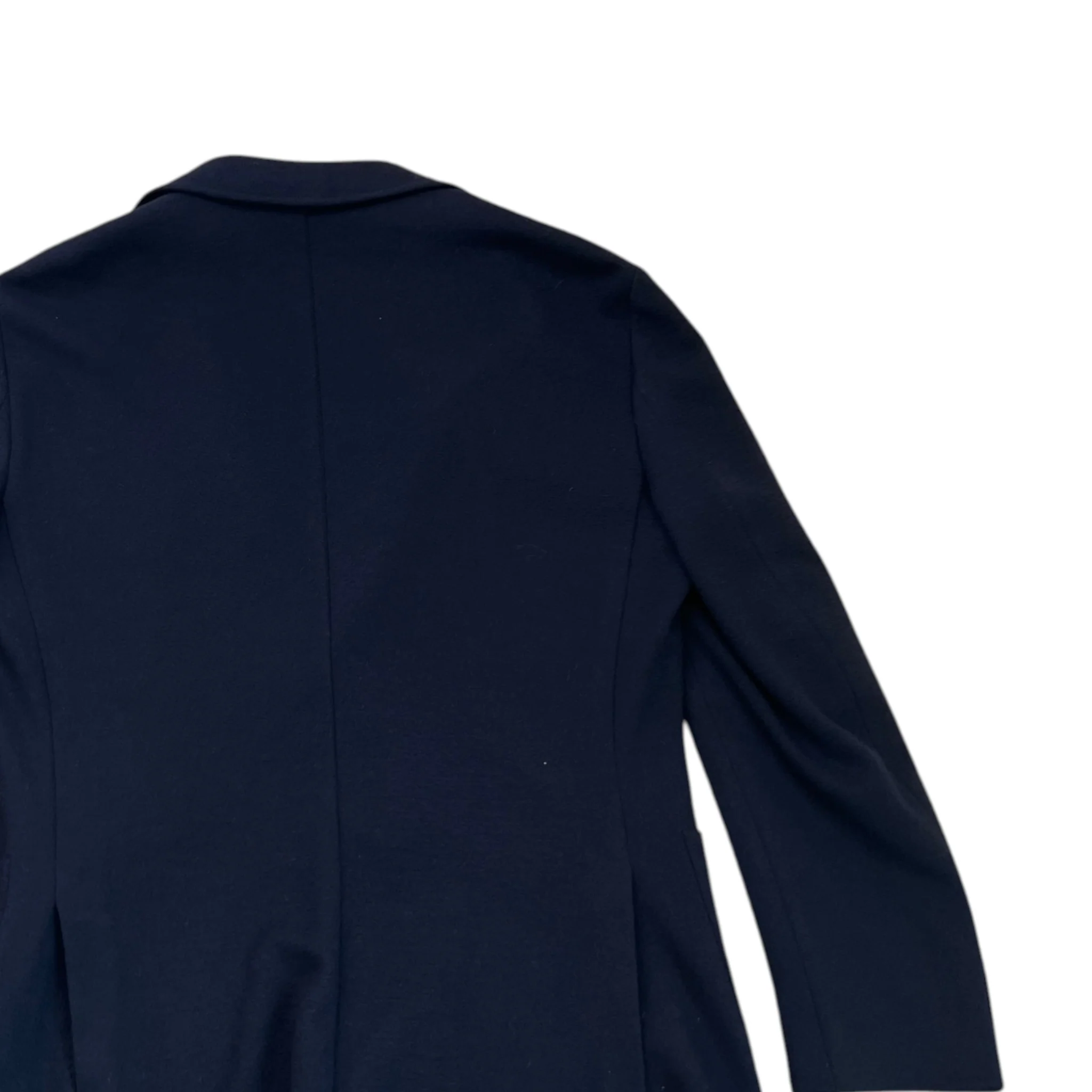 Men's Embossed Logo Pocket Overcoat Jacket Navy Size IT 48 / M - Image 4