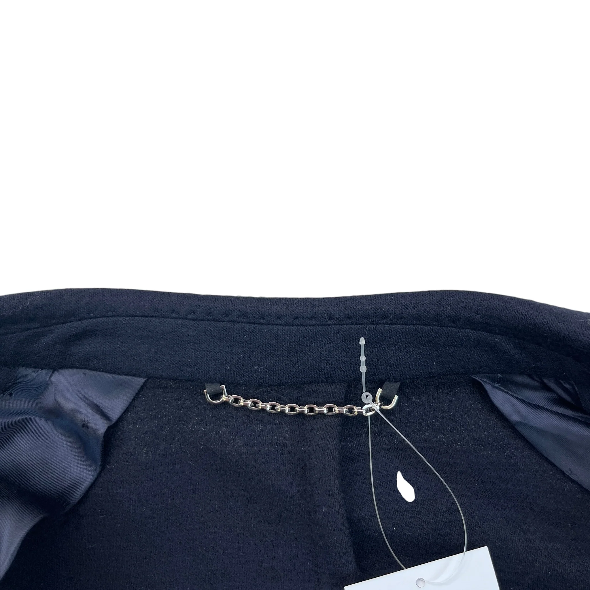 Men's Embossed Logo Pocket Overcoat Jacket Navy Size IT 48 / M - Image 6