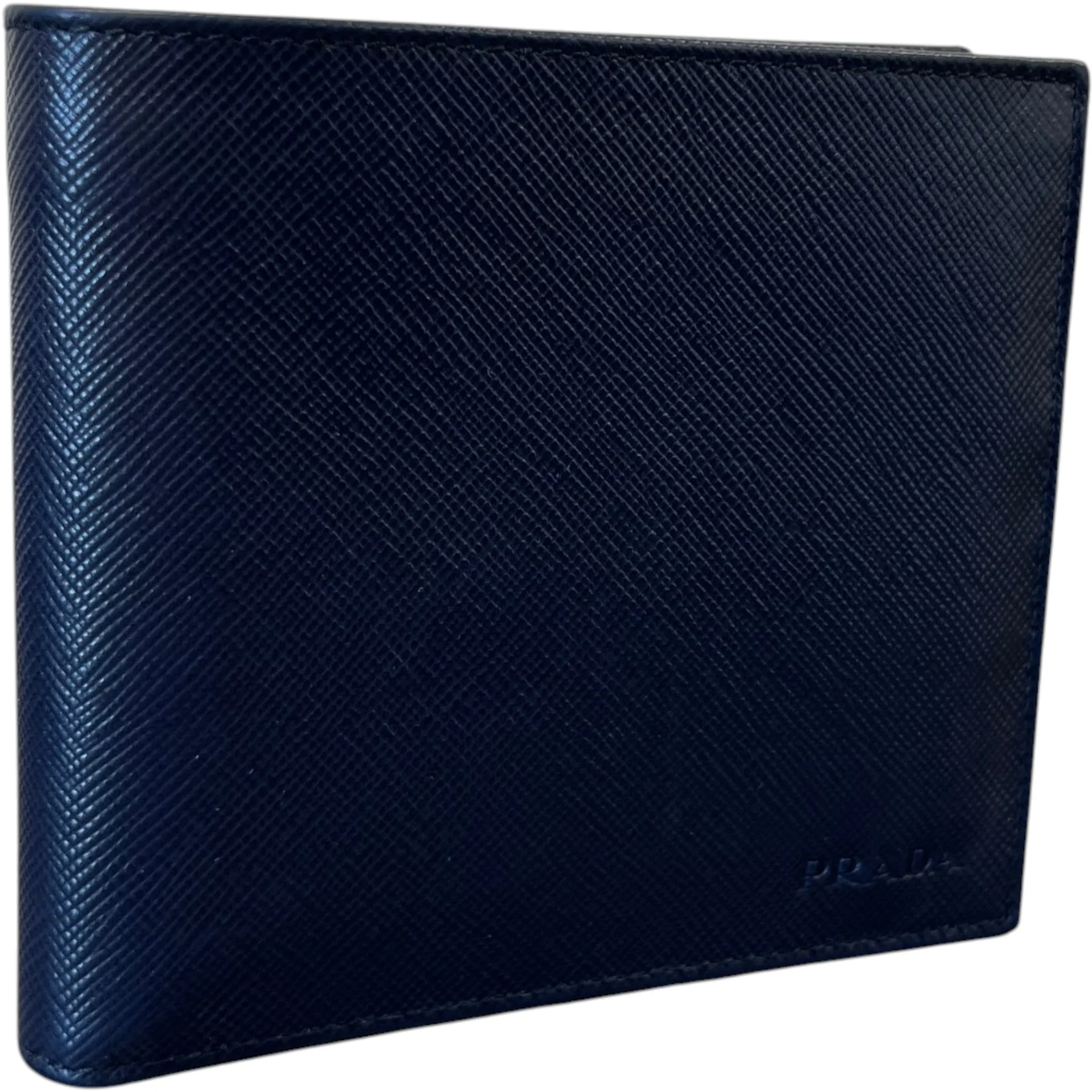 Men's Embossed Logo Wallet Navy - Image 3