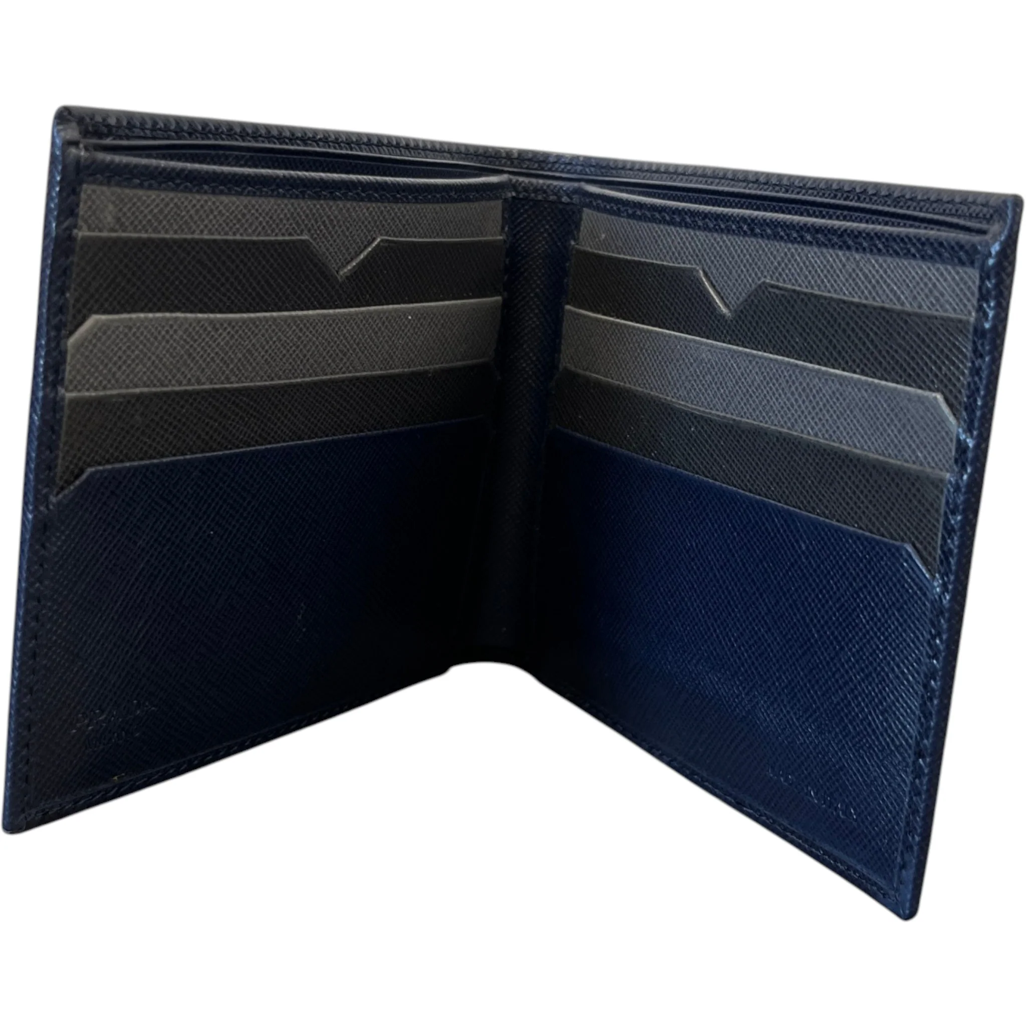Men's Embossed Logo Wallet Navy - Image 6